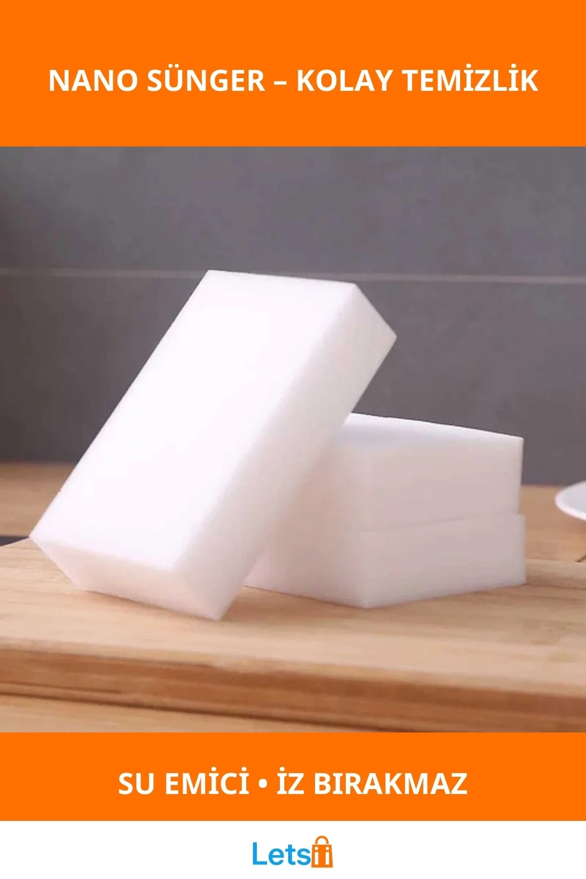 Sihirli Nano Temizlik Süngeri Kolay Temizlik İçin İnatçı Kirlere Son!