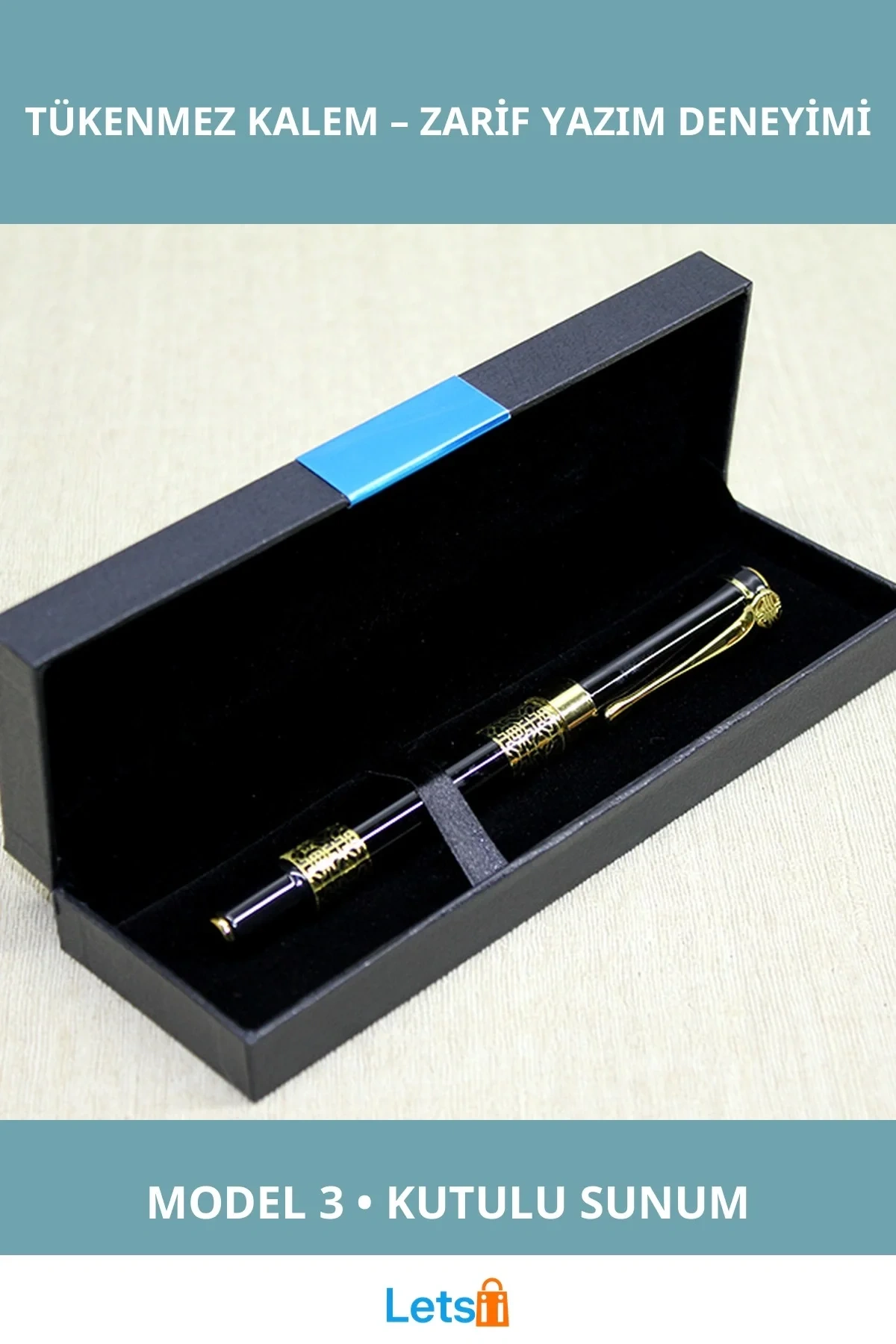 Şık Kutulu Tekli Tükenmez Kalem Ergonomik Tasarım Hediye Alternatifi