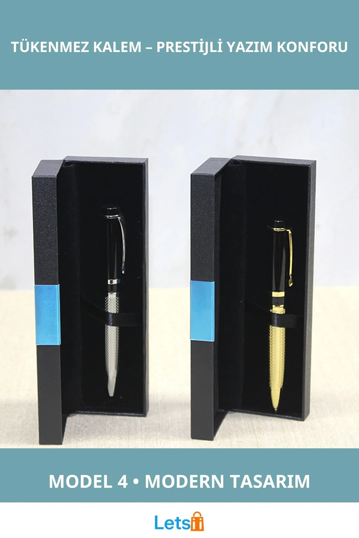 Şık Kutulu Tekli Tükenmez Kalem Model 4