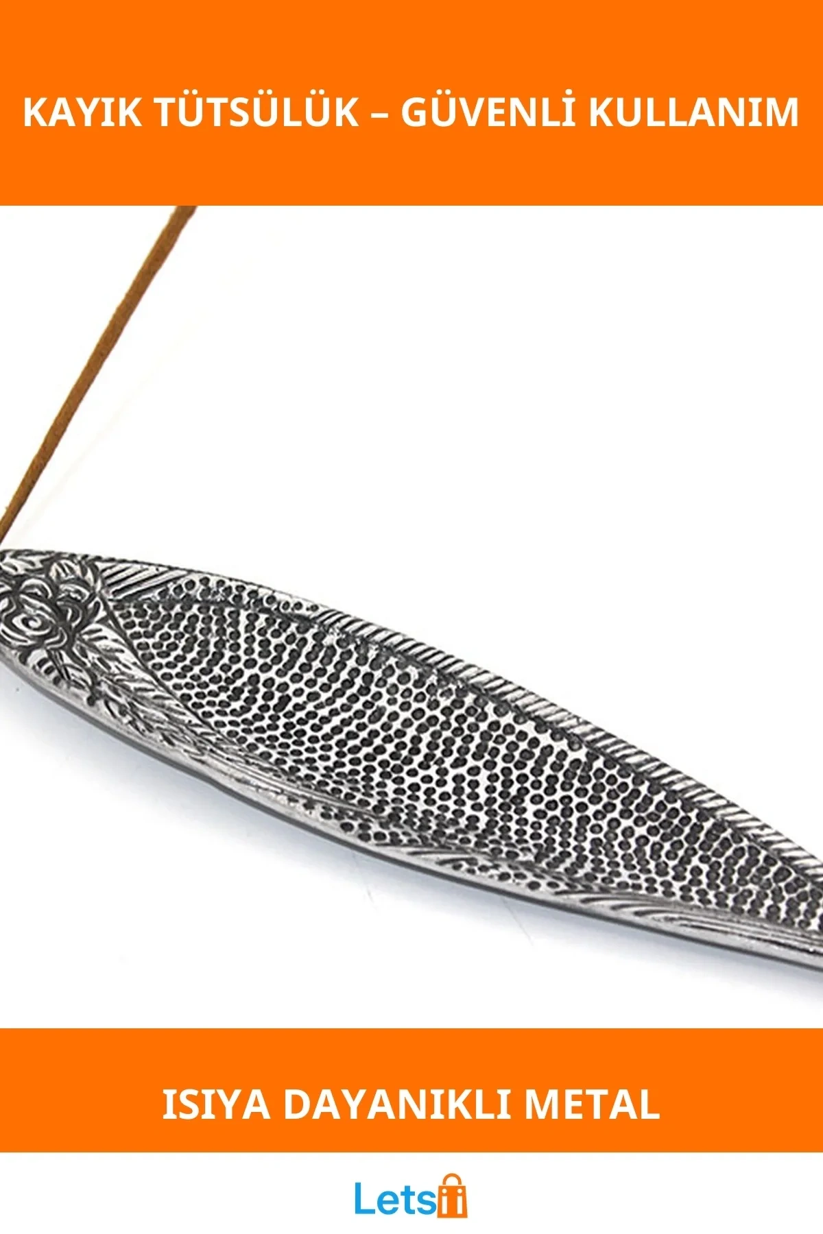 Şık Metal Kayık Tütsülük Dayanıklı Isıya Dayanıklı Dekoratif Tasarım