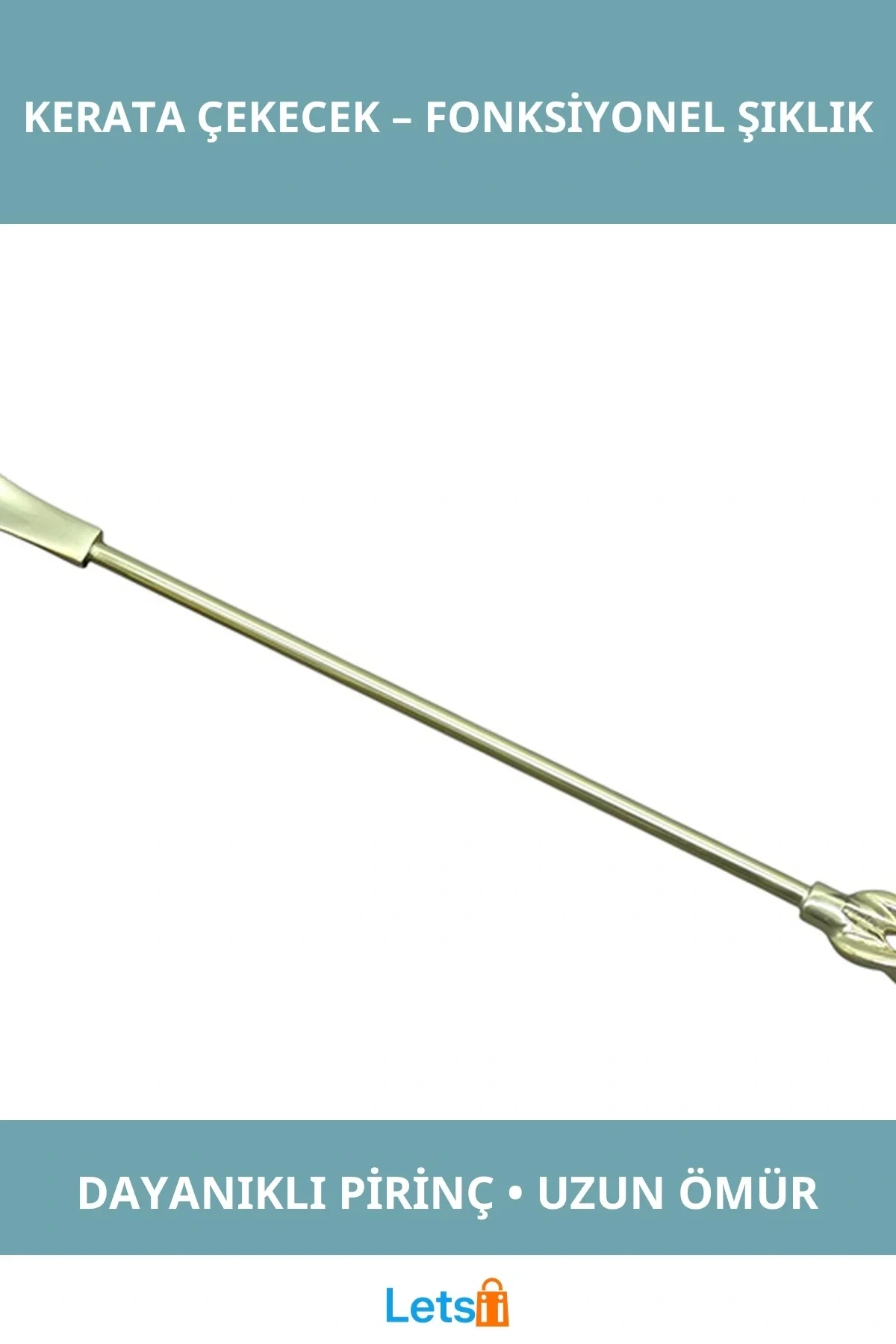 Şık Pirinç Kerata Çekecek Ergonomik Tasarım Ayakkabı Aksesuarı