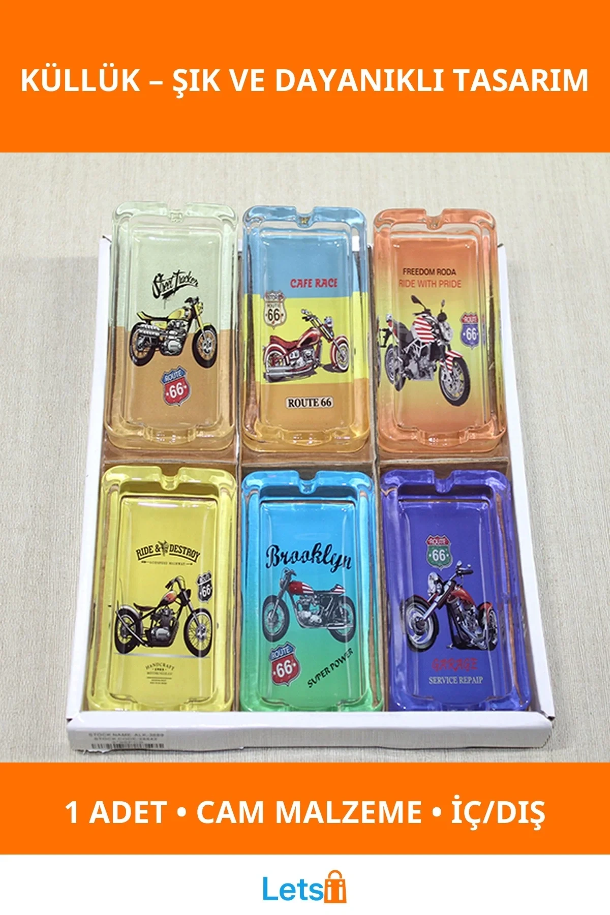 Şık Tasarımlı Dayanıklı Cam Küllük Model 29