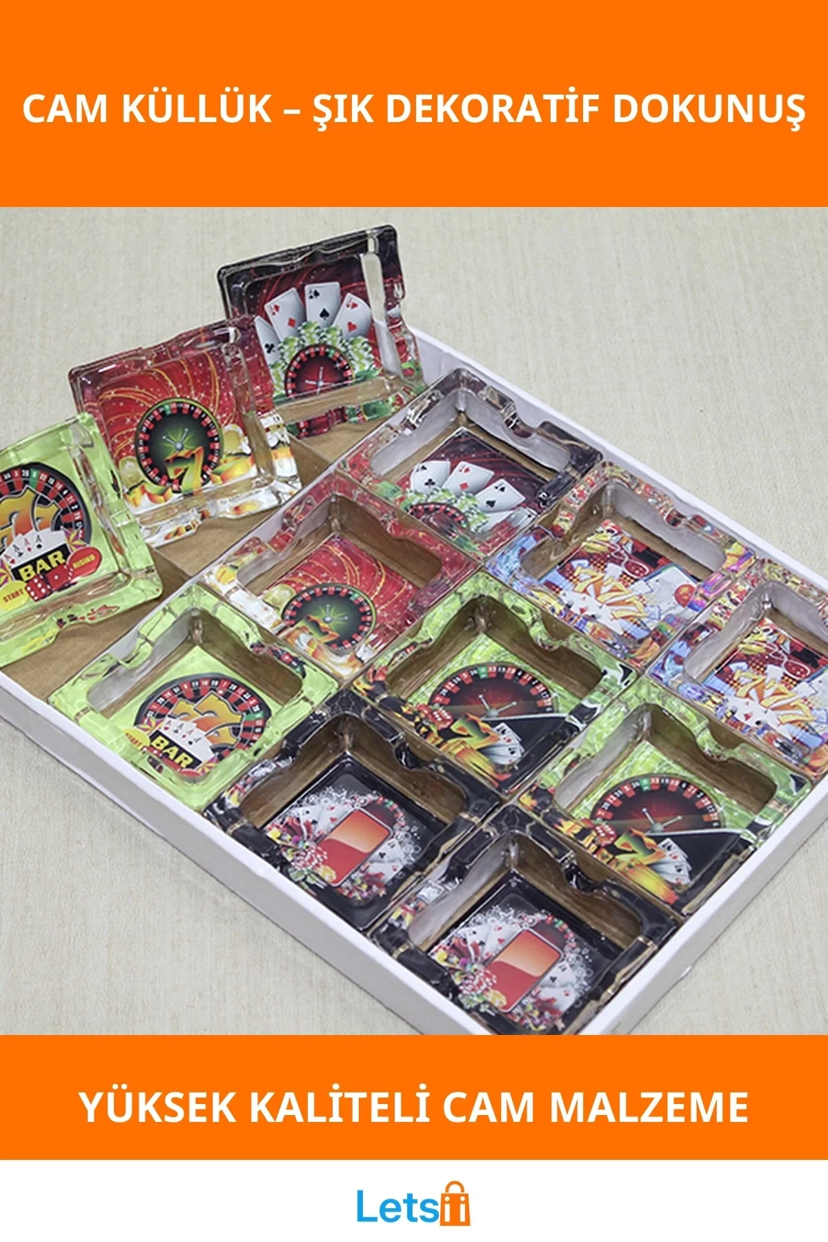 Şık Tasarımlı Yüksek Kalite Cam Küllük Model 32