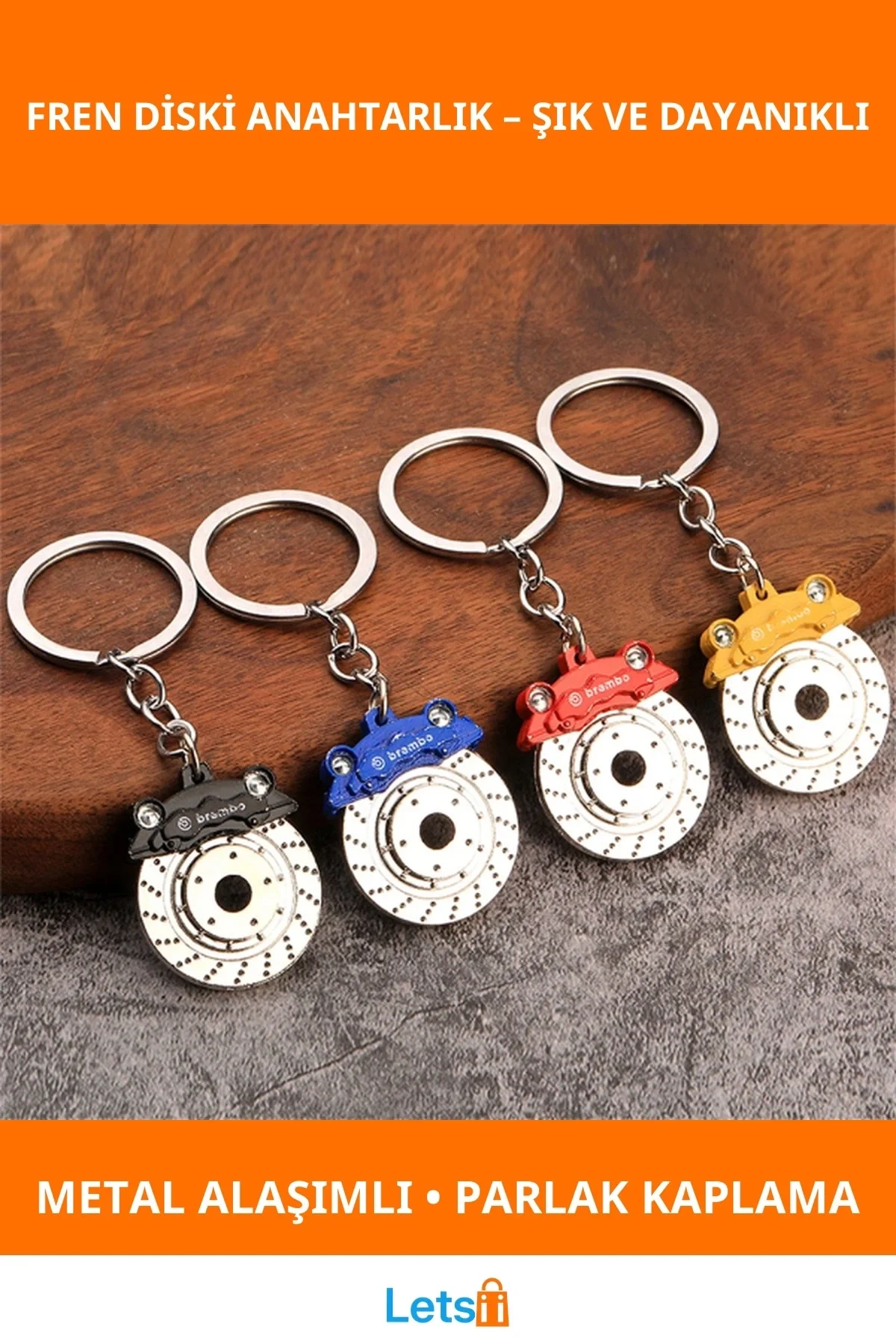 Şık ve Dayanıklı Araba Fren Diski Anahtarlık