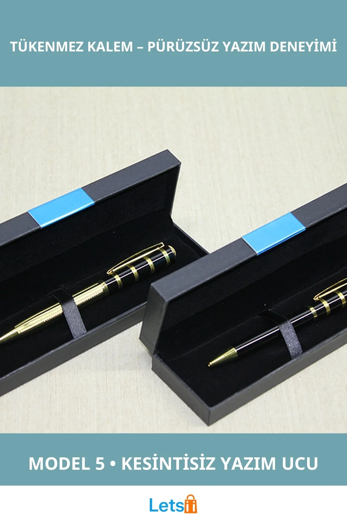 Şık ve Ergonomik Kutulu Tekli Tükenmez Kalem Model 5