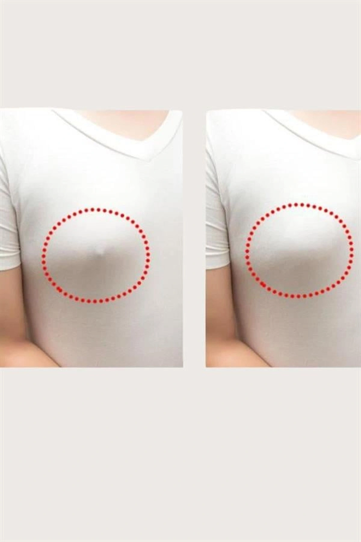 Silikon Göğüs Ucu Kapatıcı Rahat Aksesuar Ten Renk