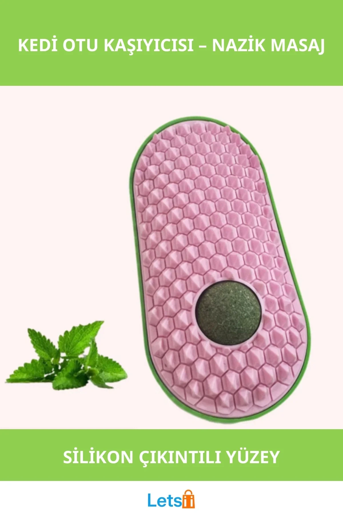 Silikon Kaşıyıcılı Eğlenceli Kedi Otu