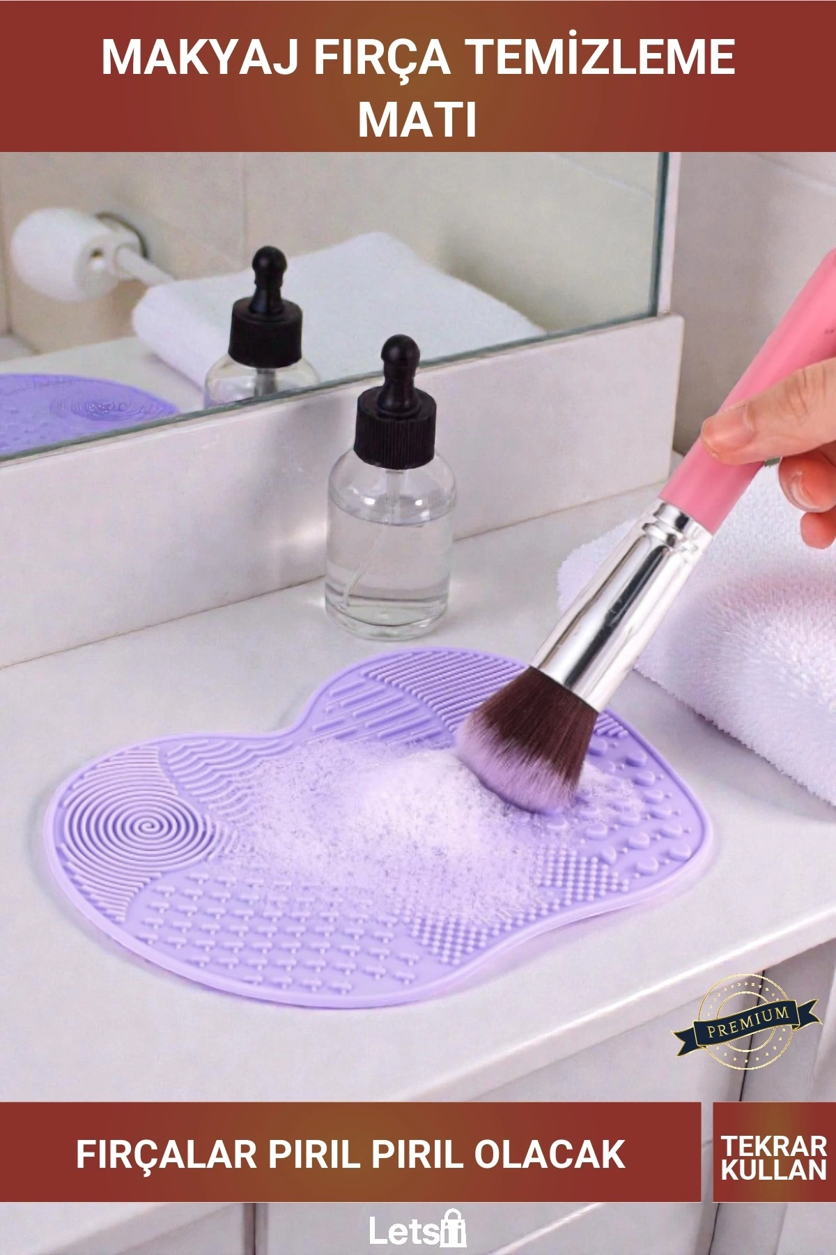 Silikon Makyaj Fırçası Temizleme Matı