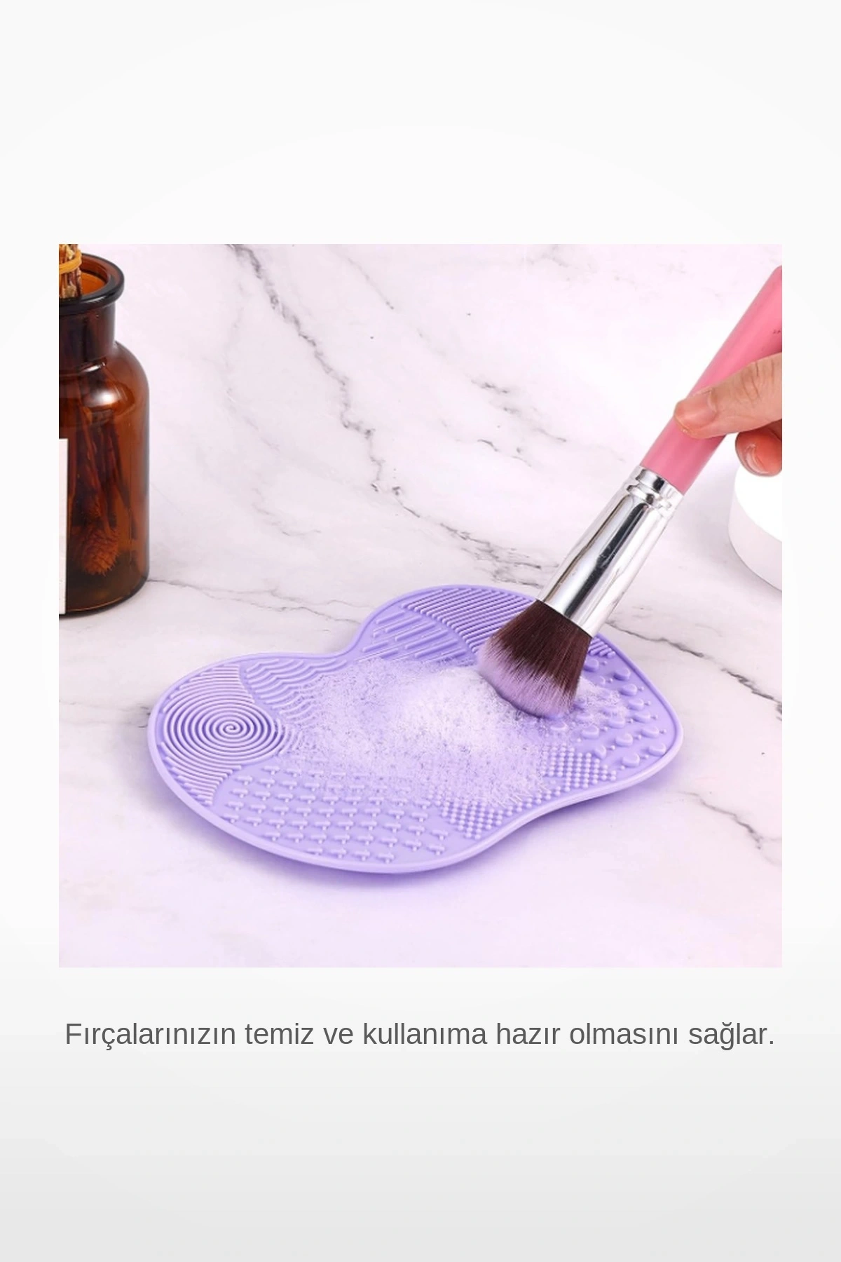 Silikon Makyaj Fırçası Temizleme Matı
