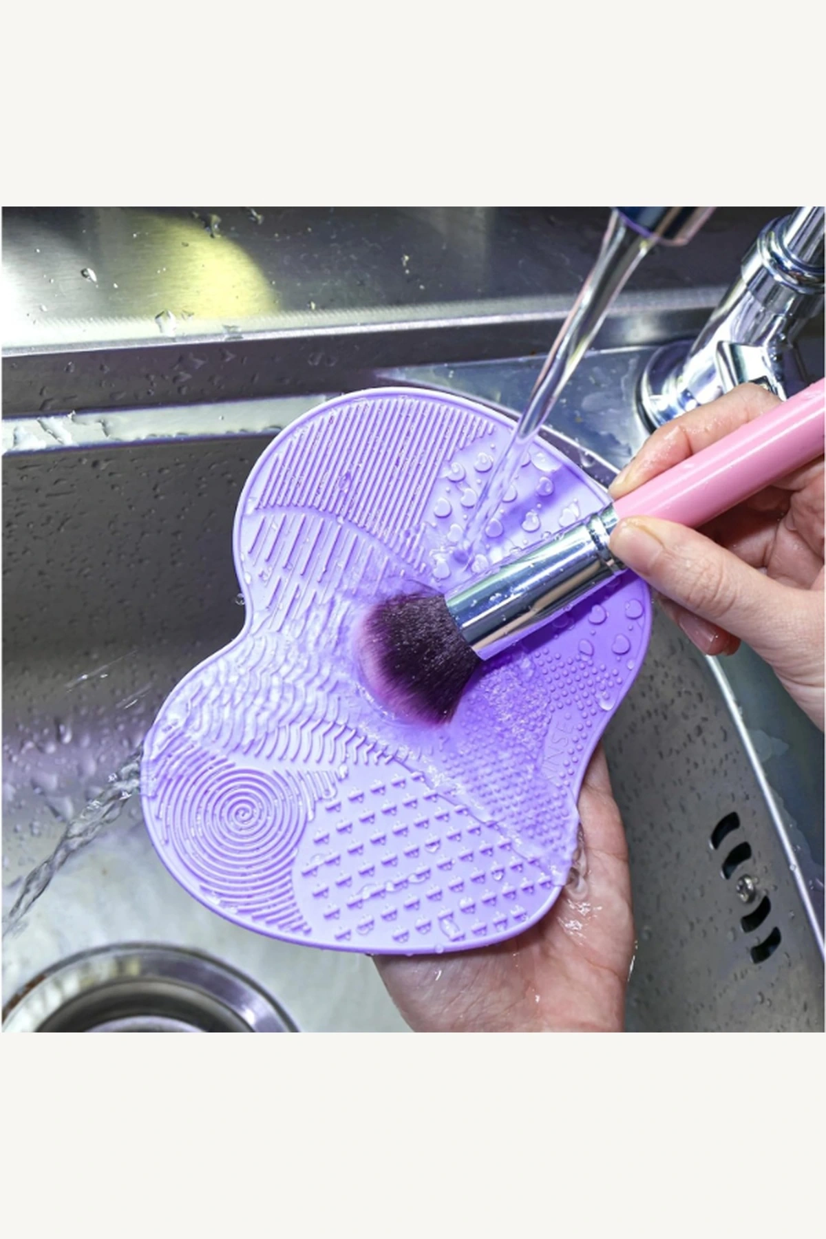Silikon Makyaj Fırçası Temizleme Matı