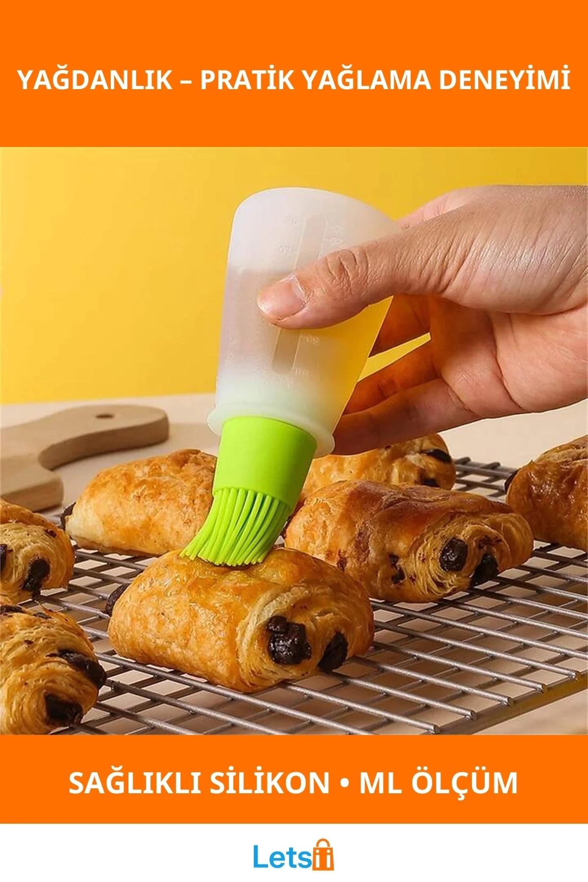 Silikon Ucu Fırçalı Yağdanlık Şişesi Hassas Ölçüm ve Kolay Uygulama