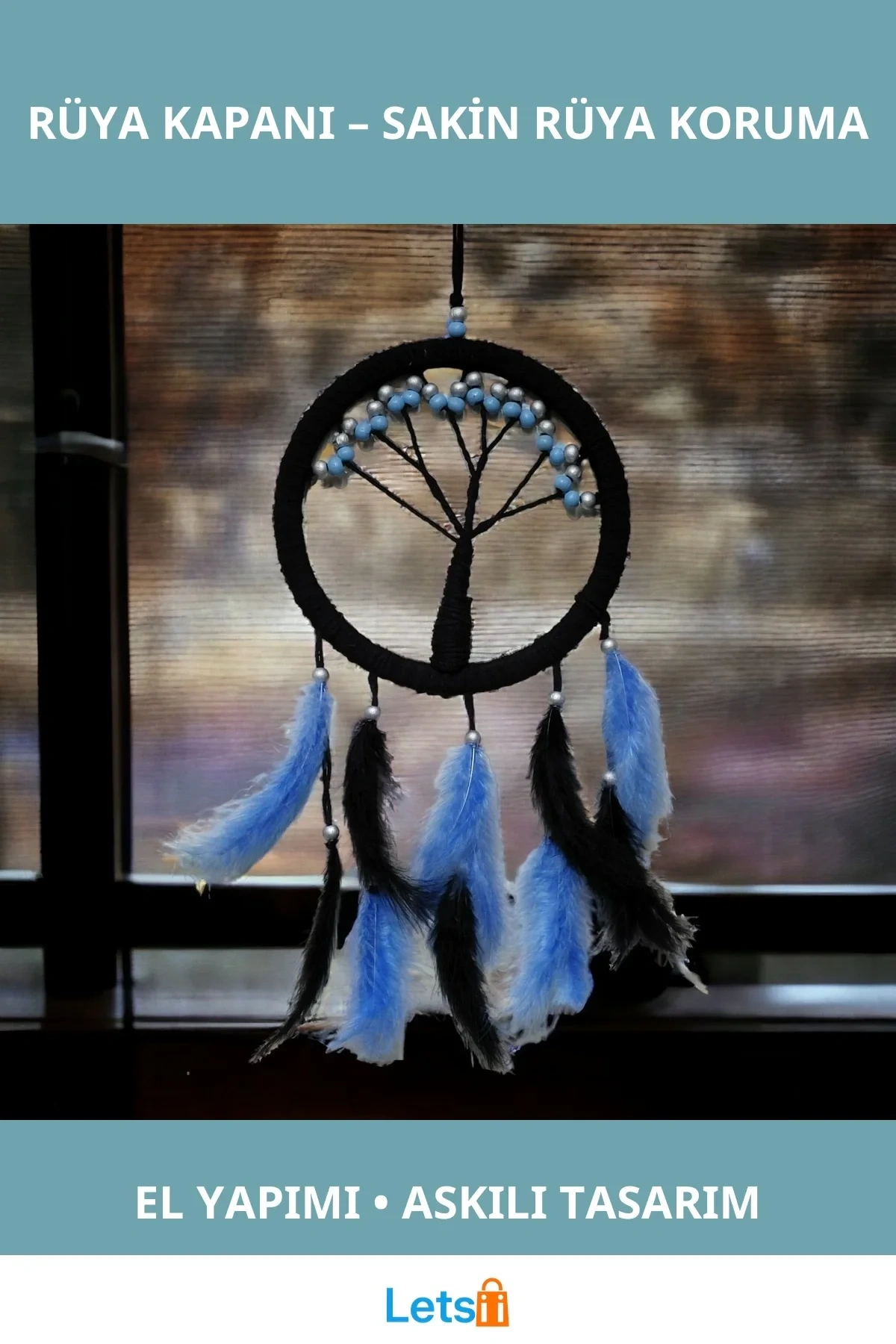 Siyah Hayat Ağacı Rüya Kovaçı 57 cm