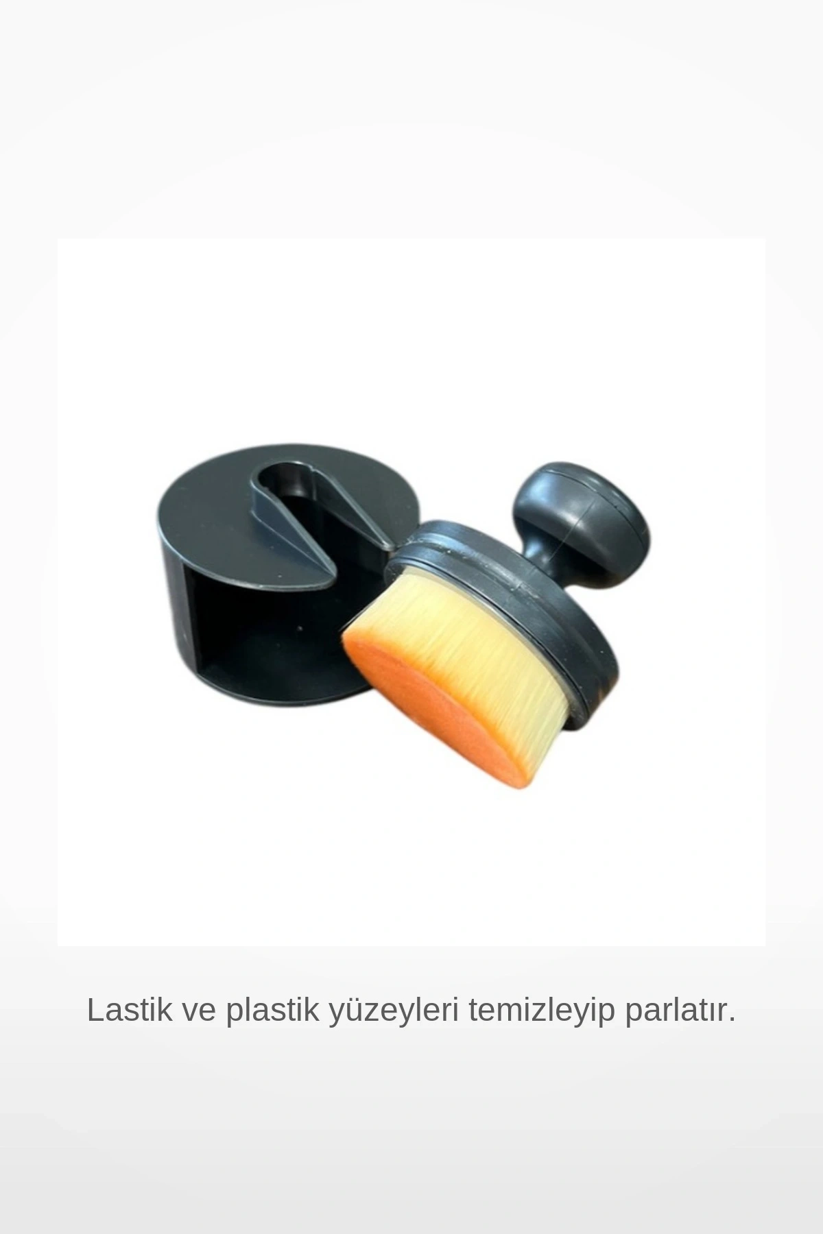 Siyah Plastik Ergonomik Lastik Parlatma Fırçası