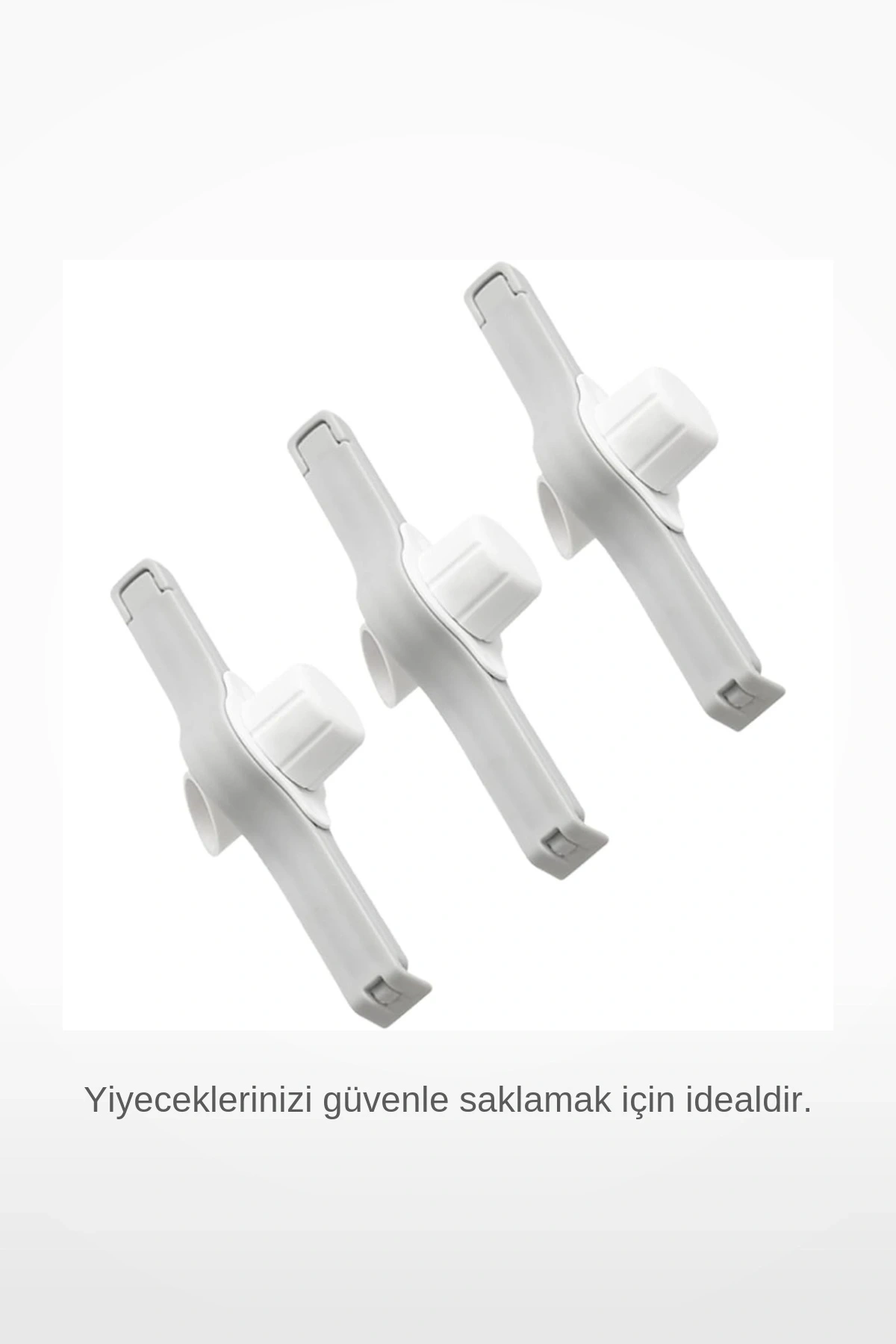 Sızdırmaz Kapaklı Kontrollü Dökme Ağzı Gıda Saklama Klipsi Kahve Bakliyat Mutfak Tazelik Koruyucu Klips