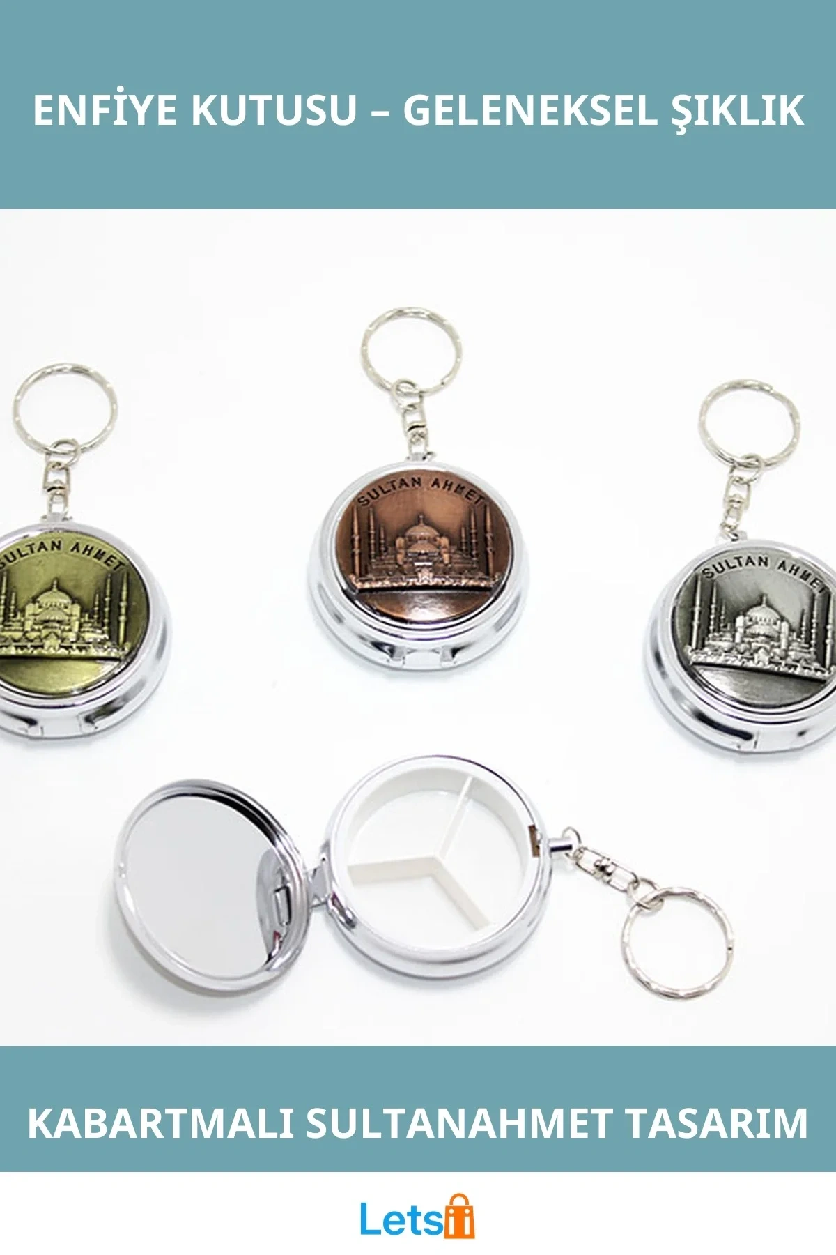 Sultanahmet Kabartmalı Yöresel Enfiye Kutusu