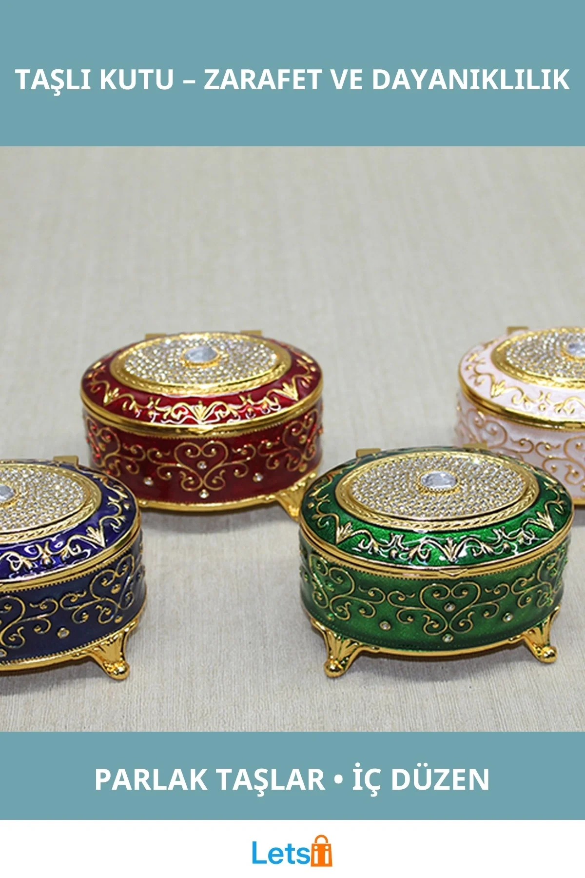 Swarovski Taşlı Şık Takı ve Hediye Kutu