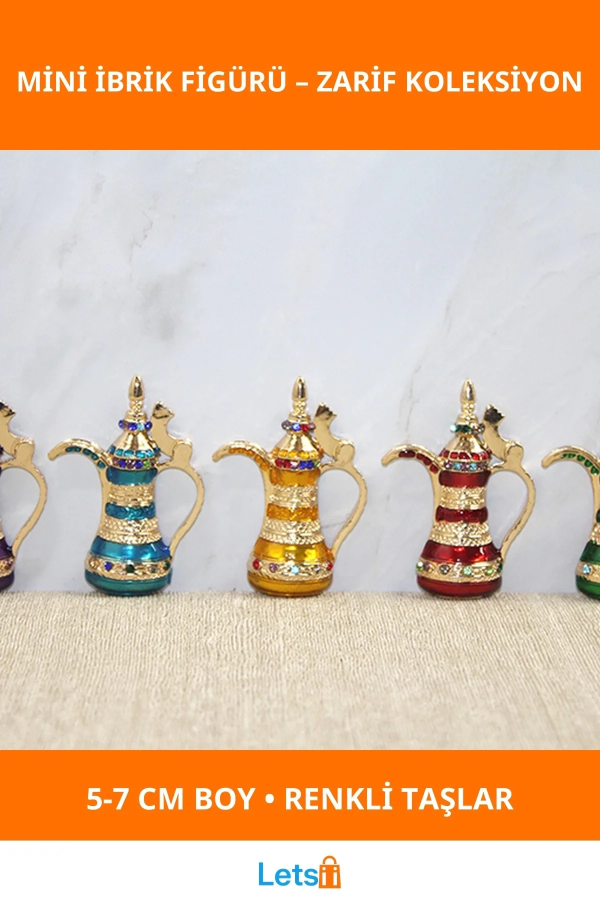 Swarovski Taşlı Zarif Minik Figür Mini İbrik