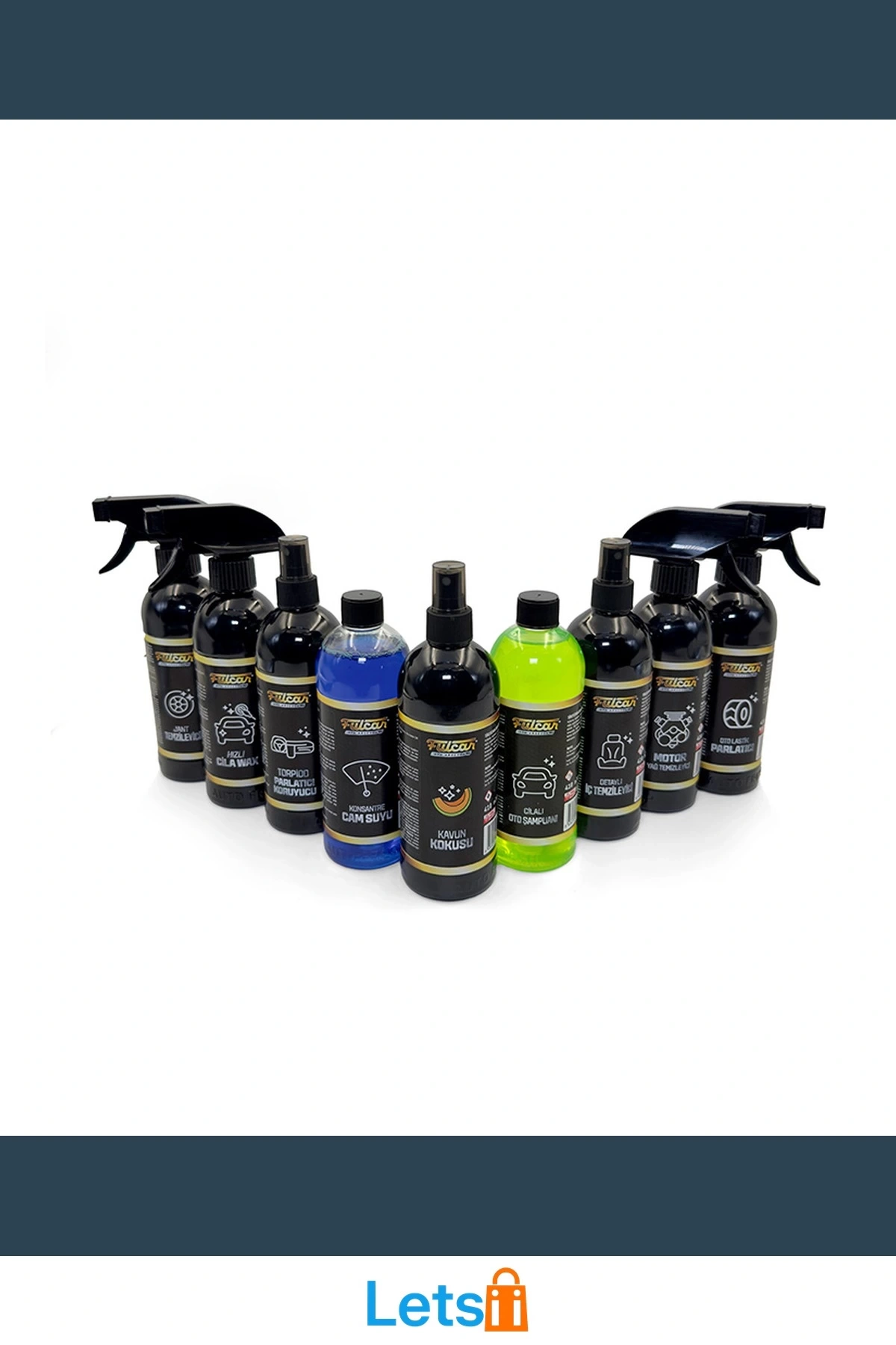 Tam Kapsamlı Araç Bakım Şampuanı Cila Wax Motor Temizleyici Seti