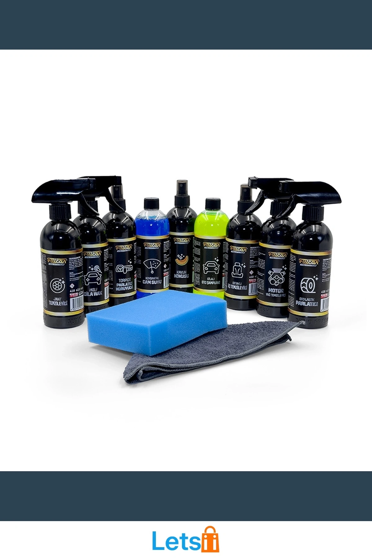 Tam Kapsamlı Araç Bakım Şampuanı Cila Wax Motor Temizleyici Seti