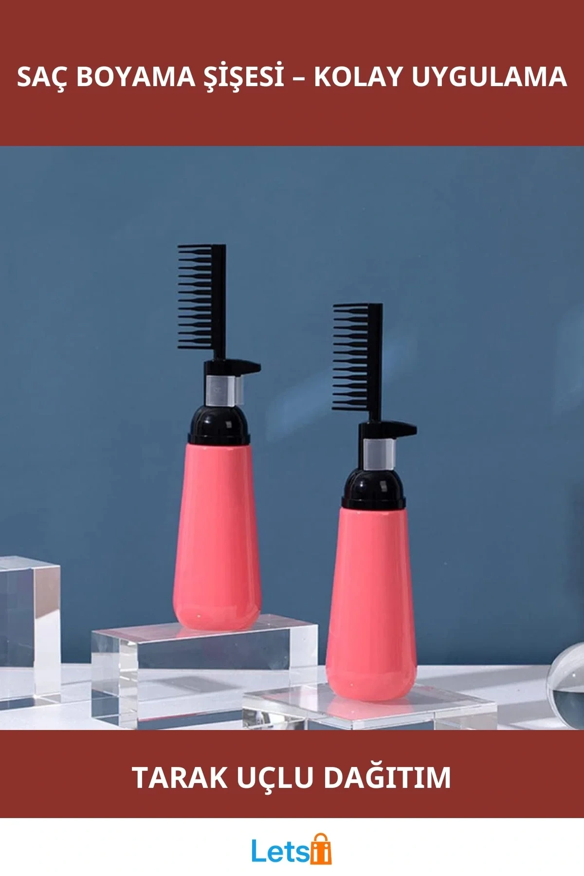 Taraklı Saç Boyama Şişesi Pratik ve Kullanıcı Dostu