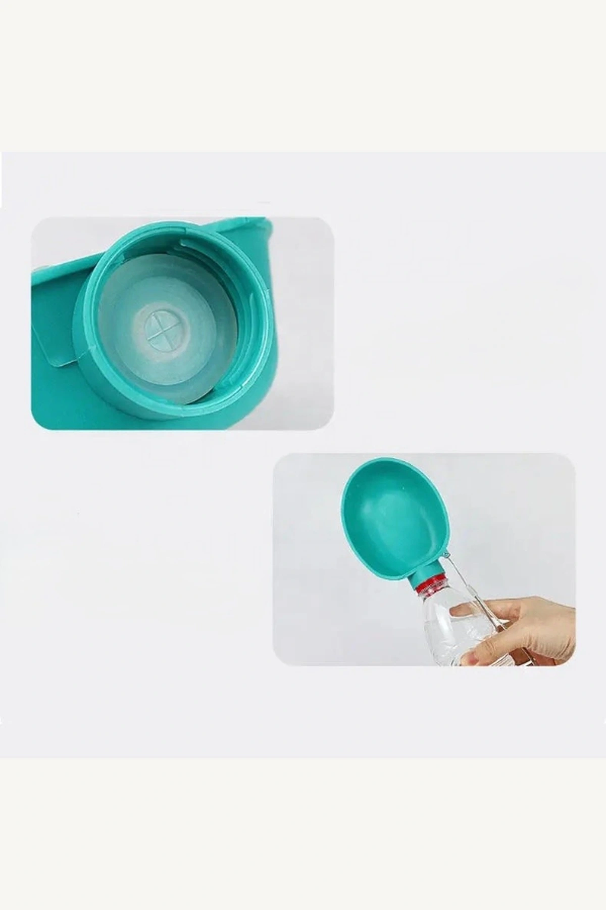 Taşınabilir Evcil Hayvan Suluk Başlığı Standart Şişe Uyumlu Seyahat Su Kabı