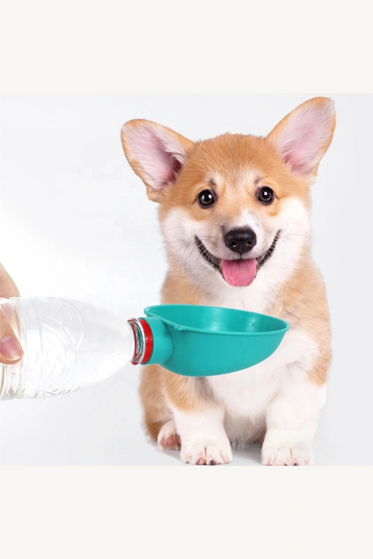 Taşınabilir Evcil Hayvan Suluk Başlığı Standart Şişe Uyumlu Seyahat Su Kabı