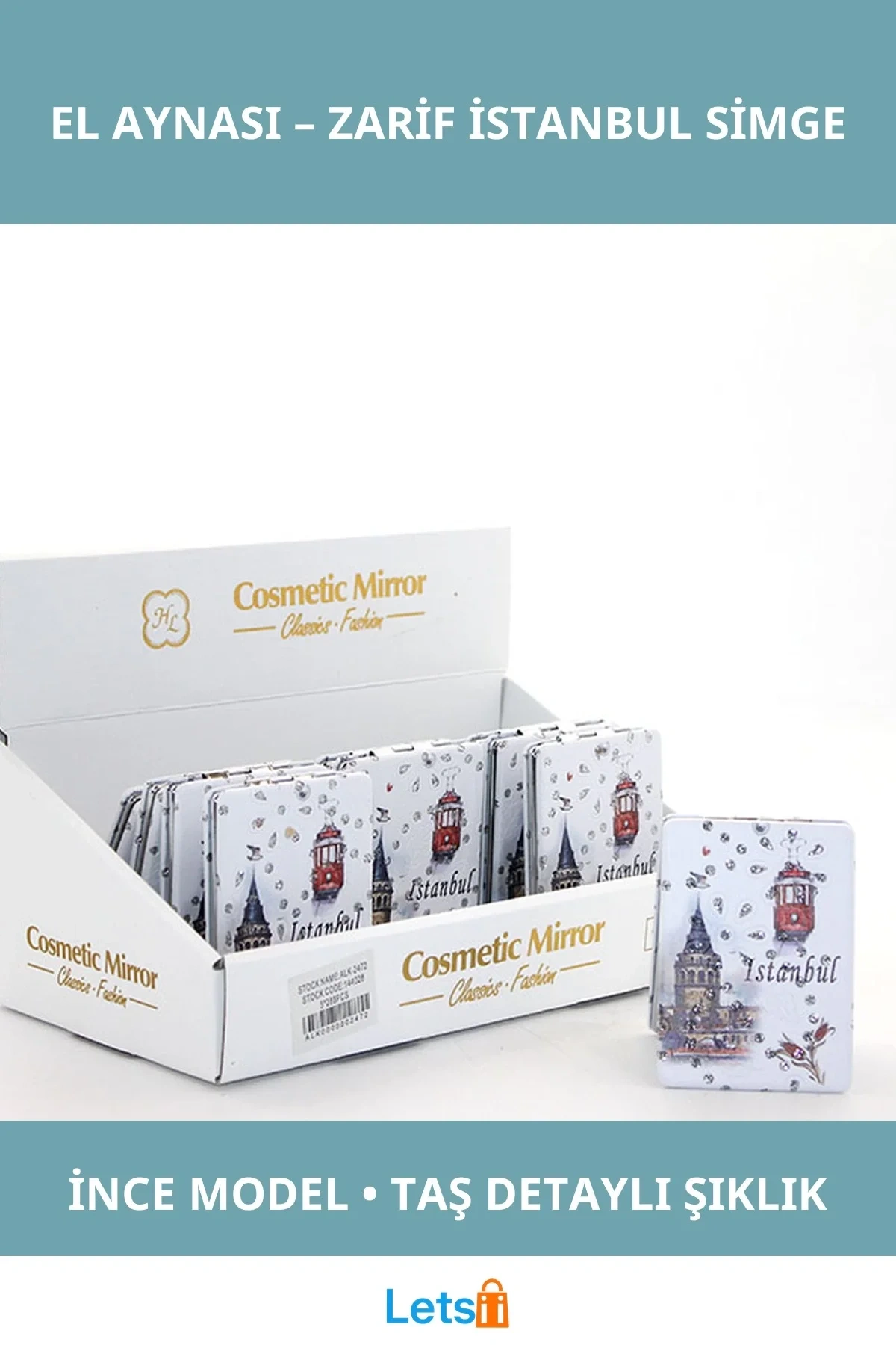 Taşlı İnce Model El Aynası İstanbul Tasarımı