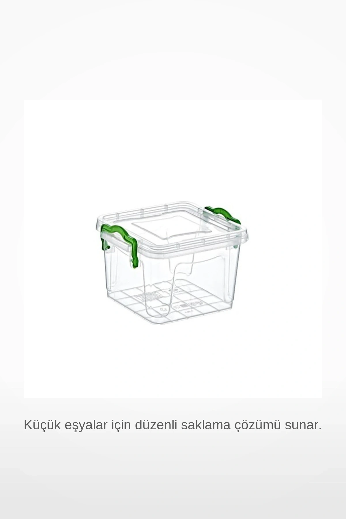 Tiny Box 0.3 Litre Kare Klipsli Kapaklı Hava Sıvı Geçirmez BPA Free İstiflenebilir Mini Saklama Kabı
