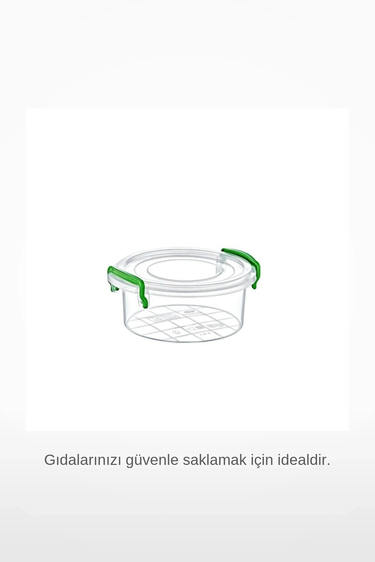 Tiny Box 0.3 Litre Yuvarlak Yeşil Kapaklı Saklama Kabı