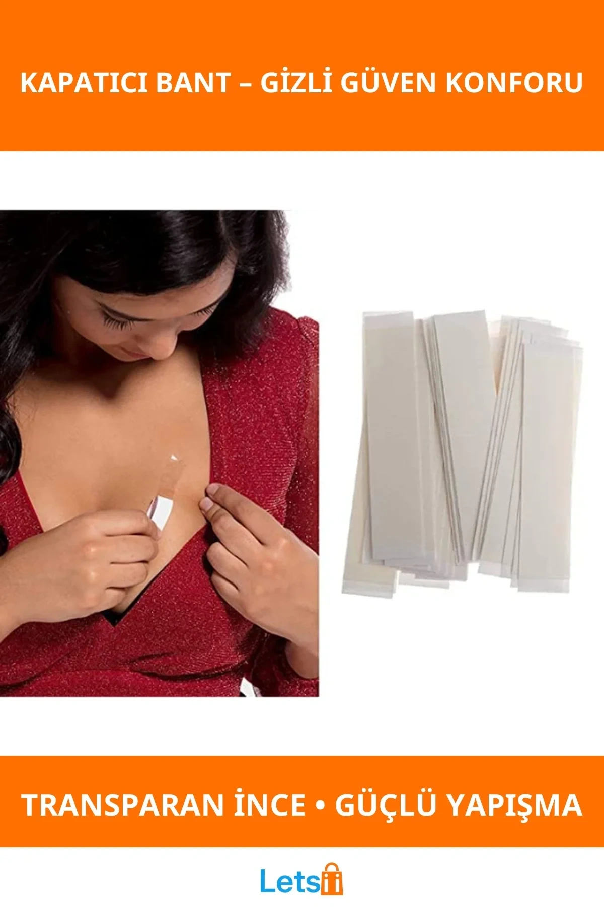 Transparan Dekolte Kapatıcı Bant 1 Adet