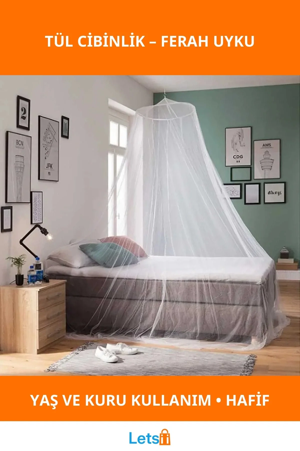 Tül Oda Cibinlik 200 cm Yükseklik ve 800 cm Taban Çevresi