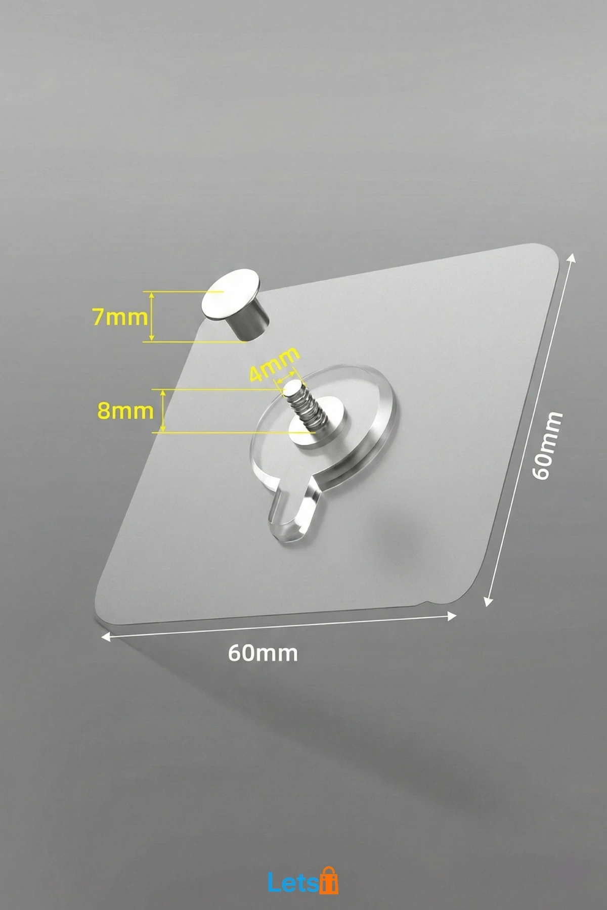 Ultra Güçlü Vantuzlu Kendinden Yapışkanlı Kanca 10 kg Kapasite