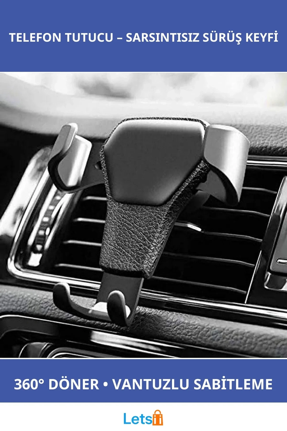 Uzayabilen Vantuzlu Araç İçi Klima Telefon Tutucu
