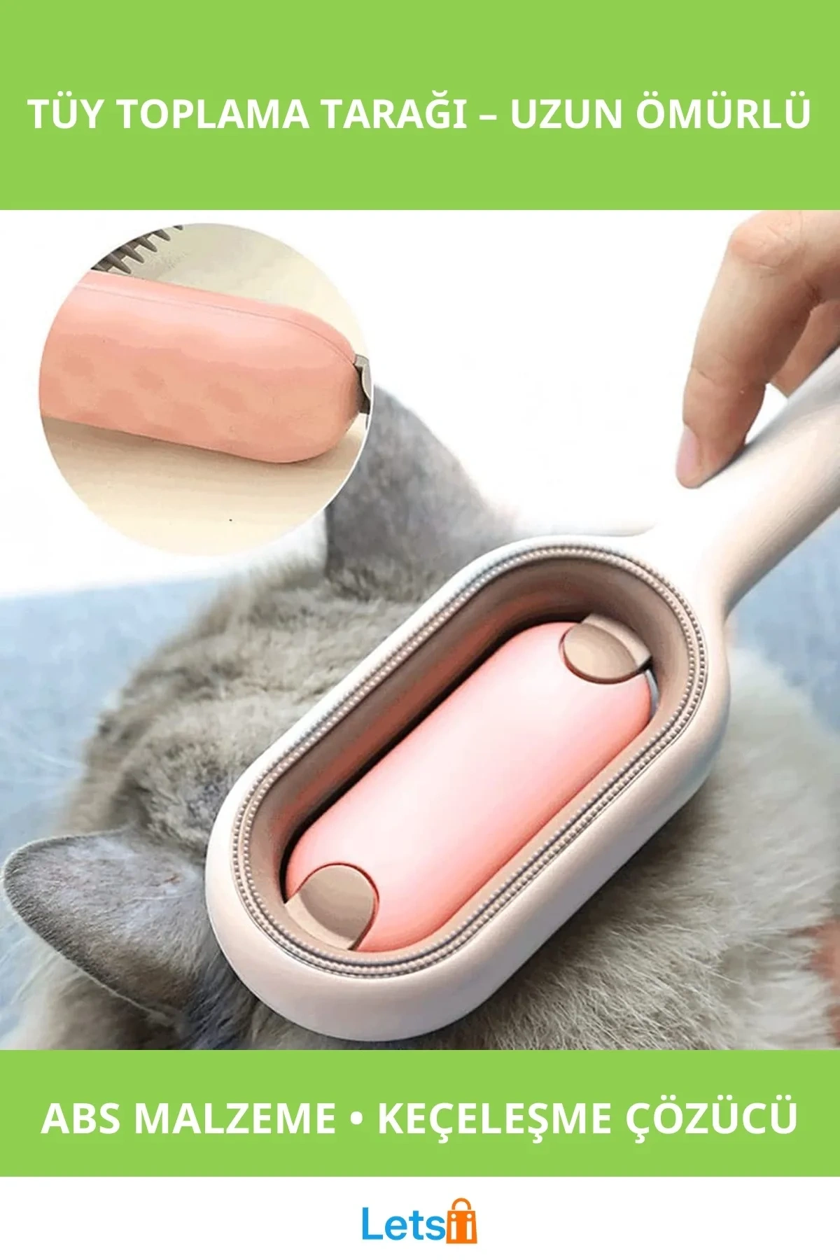 Uzun Ömürlü Yüksek Kalite Kedi Köpek Tüy Toplama Tarağı