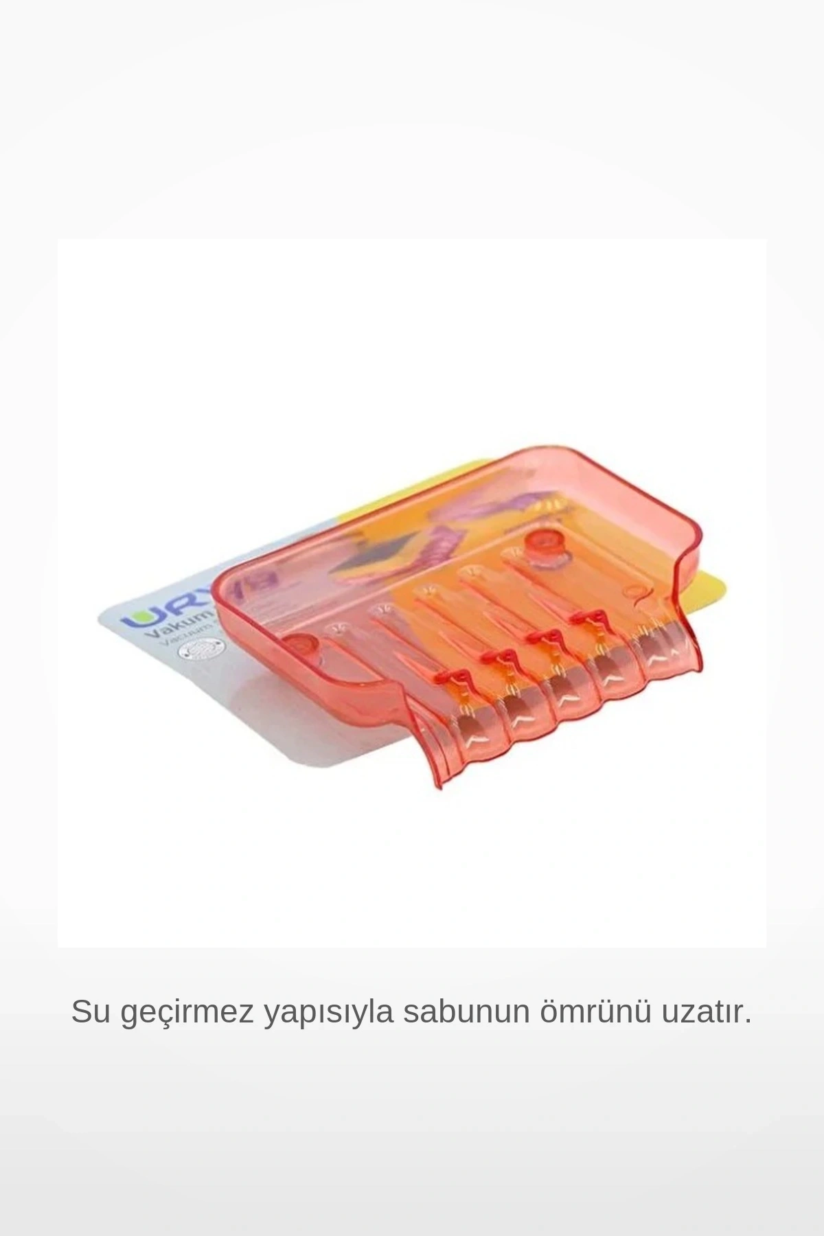 Vakumlu Su Oluklu Sabunluk Banyo Mutfak Hijyenik Sabunluk