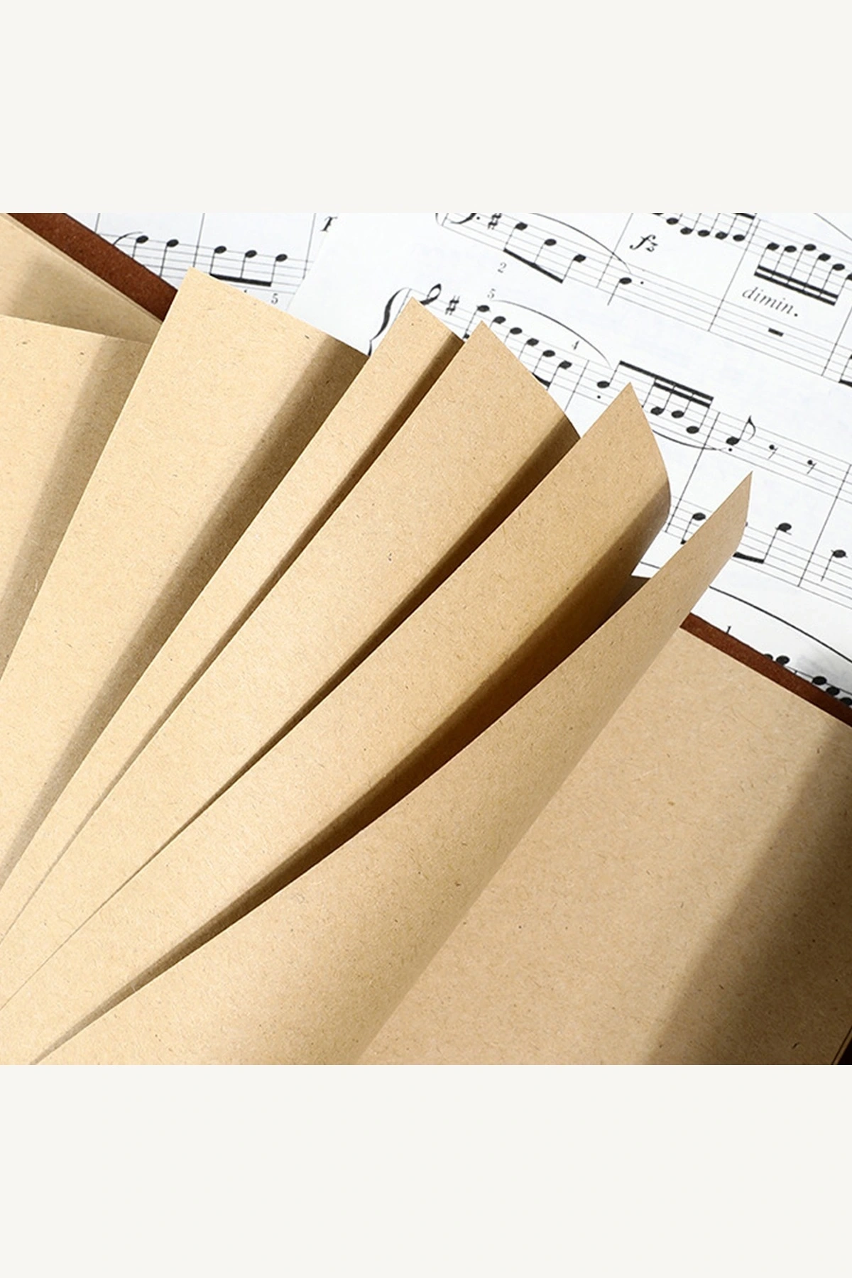 Yaprak Desenli Deri Kapaklı Eskitme Görünümlü Not Defteri