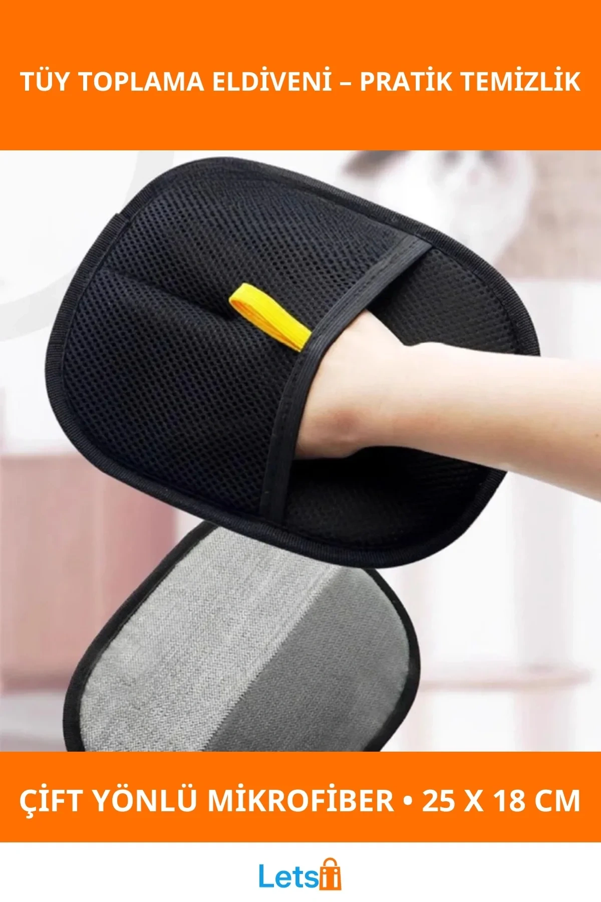 Yeni Nesil Tüy Toplama Eldiveni 25x18 cm Pratik ve Ergonomik