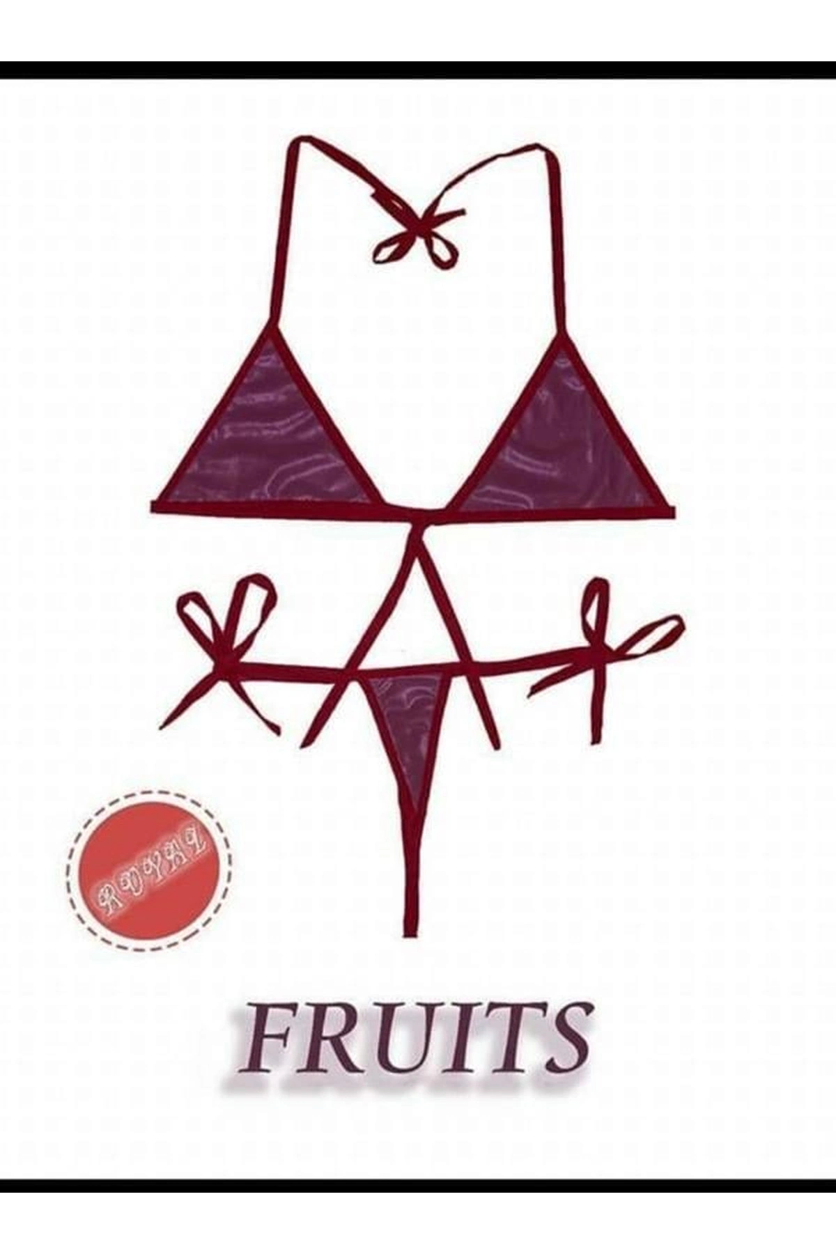 Yenilebilir Aromalı Fantezi İç Çamaşırı Takımı - Tropikal Aromalı