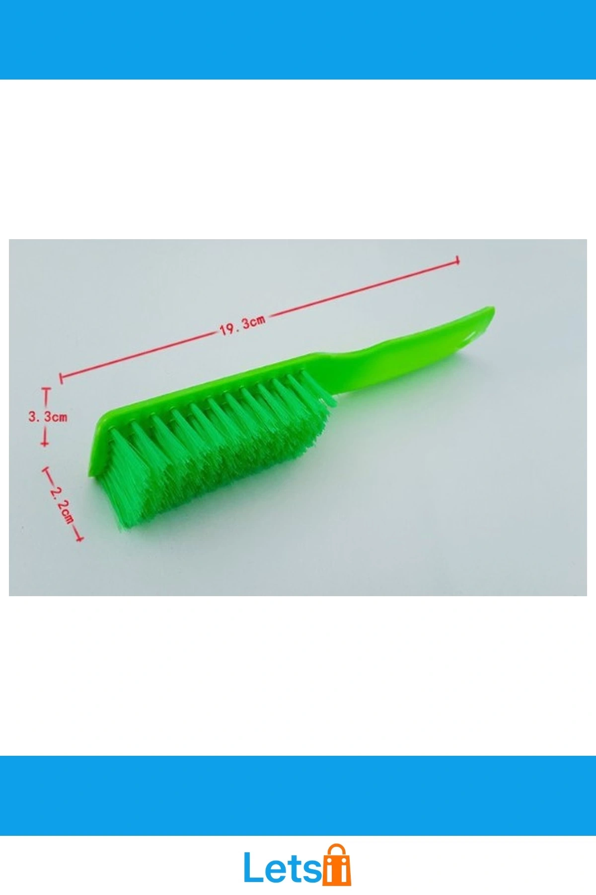 Yeşil Kırmızı Ergonomik Çok Amaçlı Temizlik Fırçası 19x3.5cm