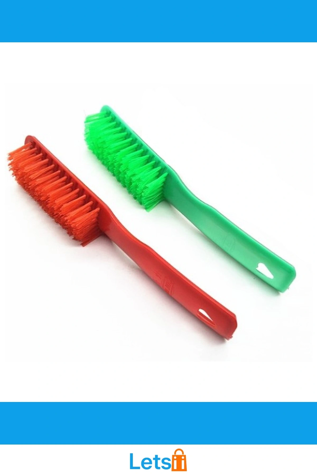 Yeşil Kırmızı Ergonomik Çok Amaçlı Temizlik Fırçası 19x3.5cm