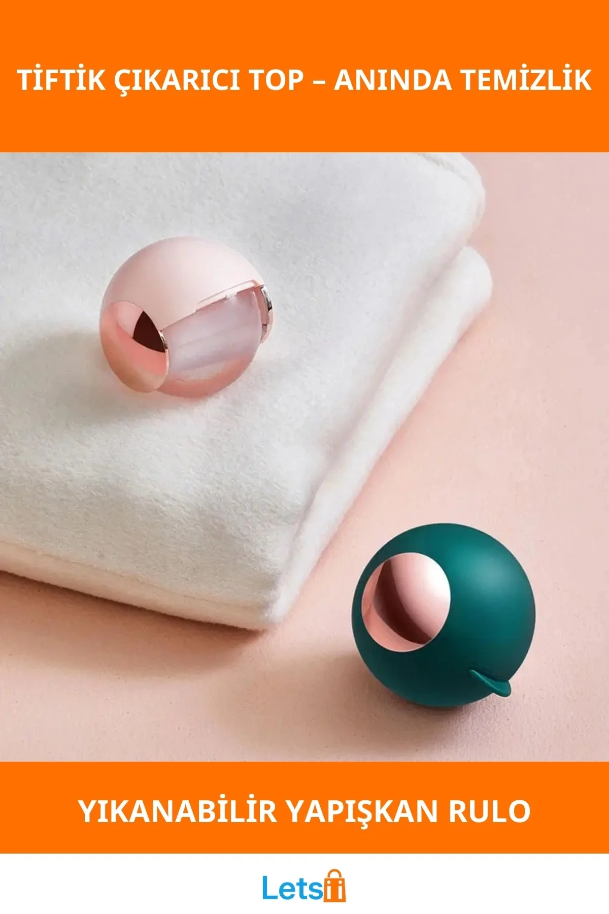 Yıkanabilir Tiftik Çıkarıcı Top Pet Saç Temizleyici 6.8cm