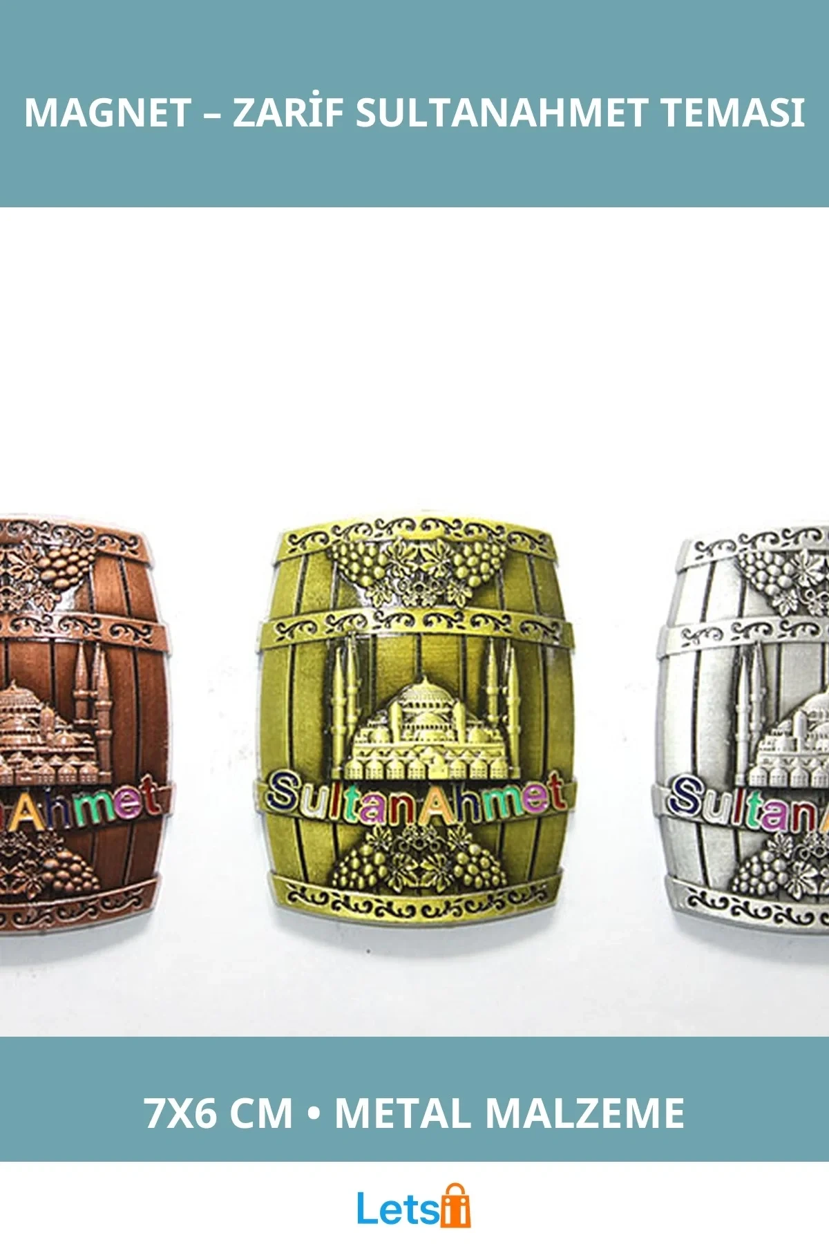 Yöresel Sultanahmet Magnet 7x6 cm Şık Tasarım