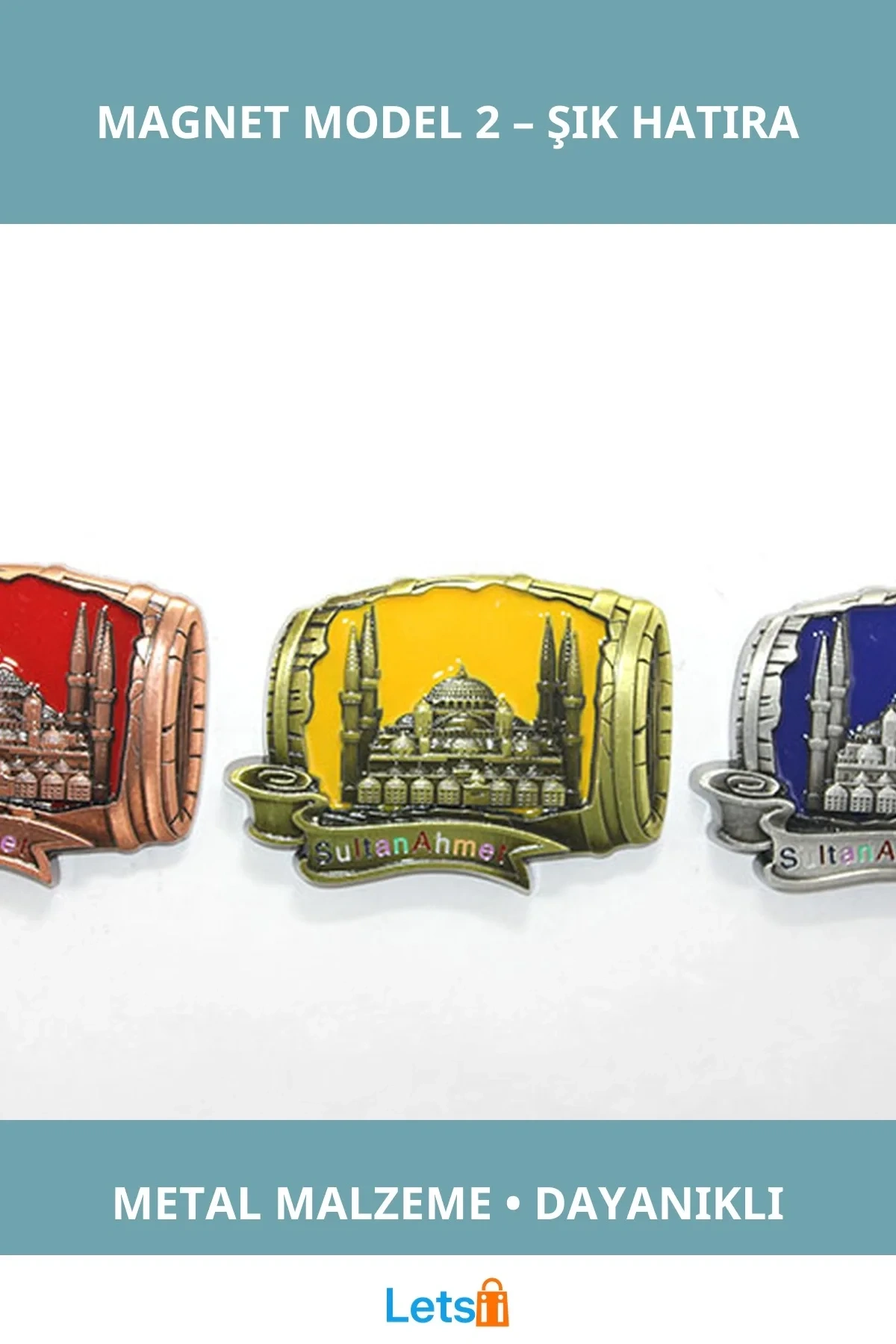 Yöresel Sultanahmet Magnet Metal Buzdolabı Süsü