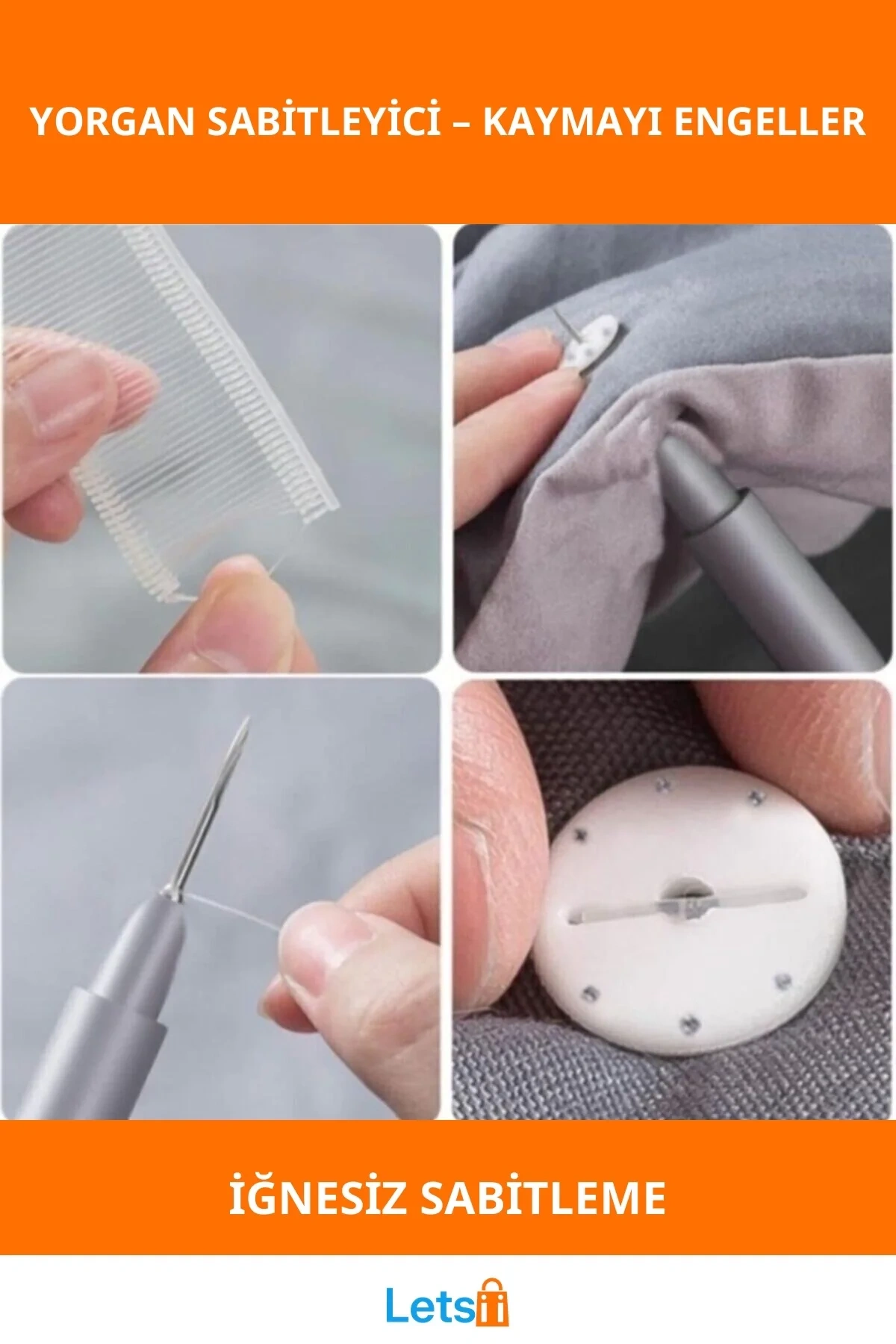 Yorgan Kılıfı Kaymaz Sabitleme Aparatı 400lü Set