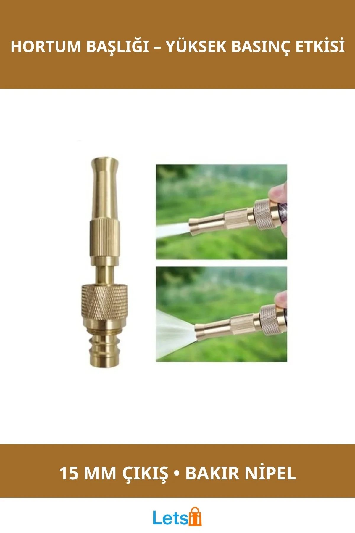 Yüksek Basınçlı Ayarlanabilir Bahçe Hortum Başlığı