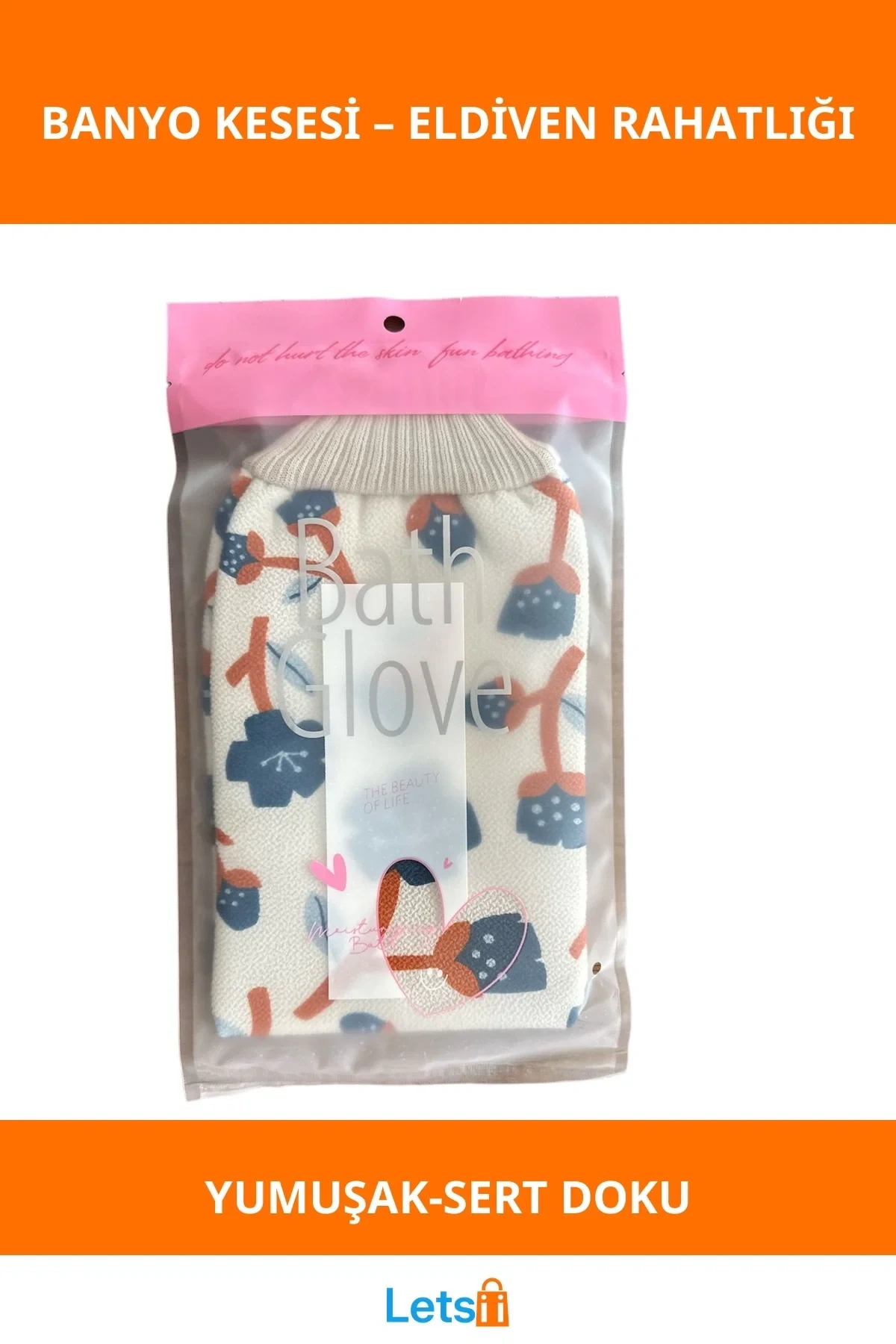 Yumuşak Dokulu Eldiven Banyo Kesesi