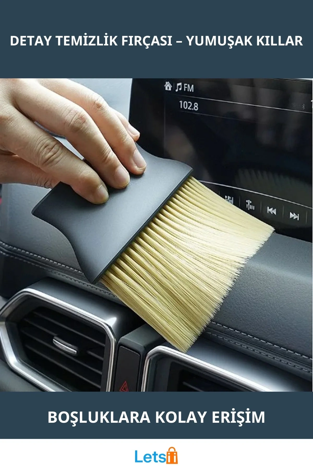 Yumuşak Uçlu Araba Detay Temizlik Fırçası