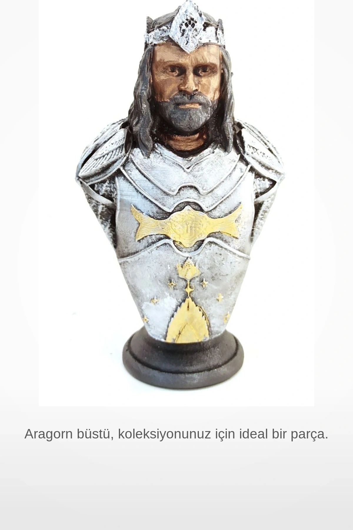 Yüzüklerin Efendisi Aragorn 12cm Polyester Büst Heykel