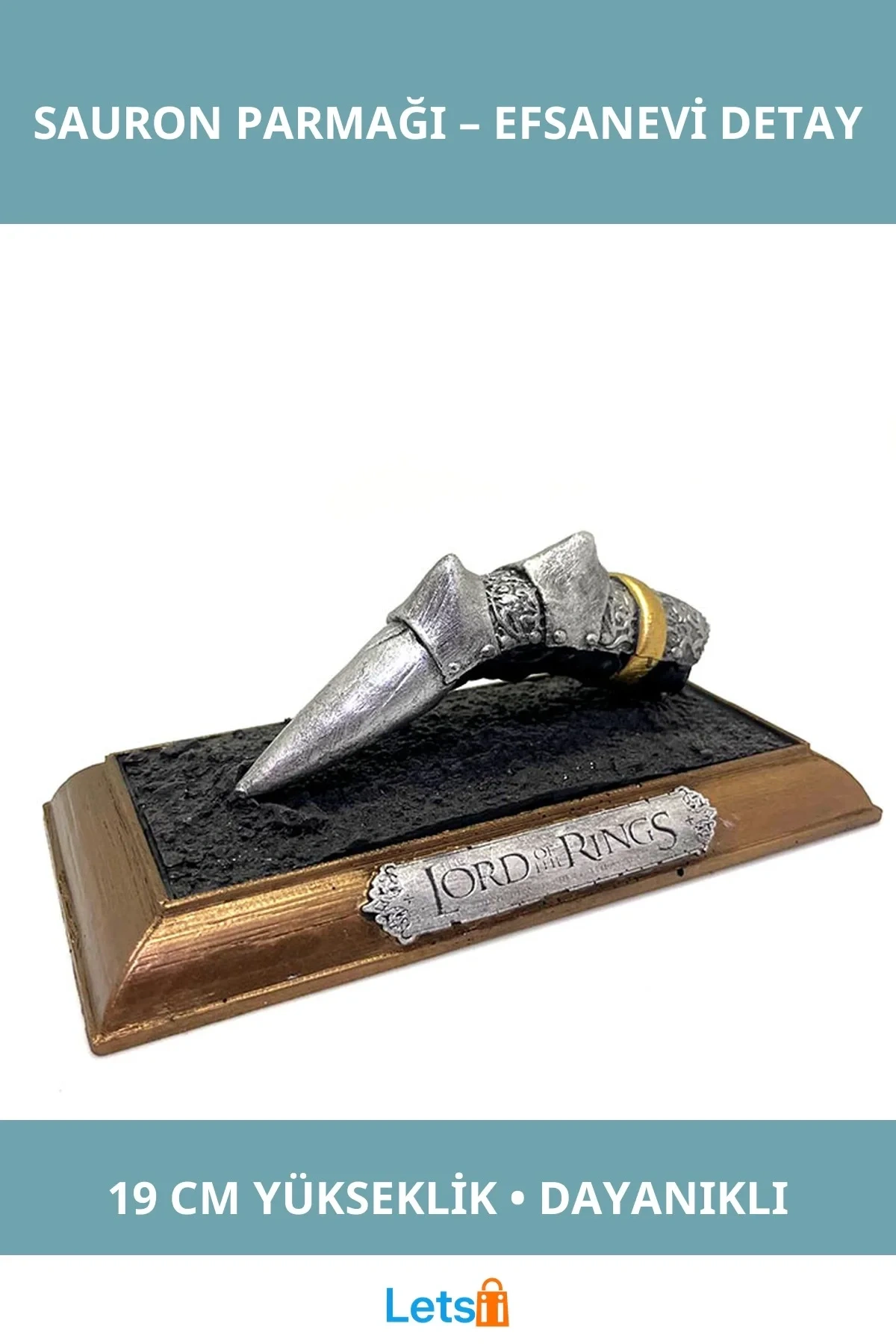 Yüzüklerin Efendisi Sauron Parmağı Polyester 19 cm Koleksiyon Figür