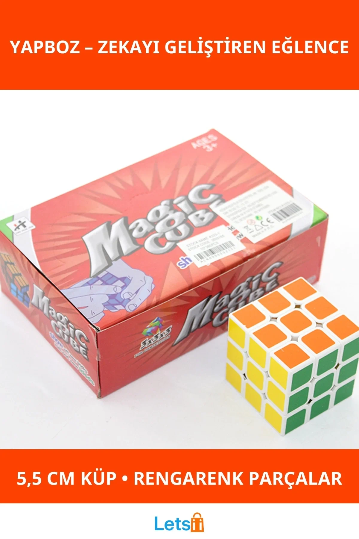 Zeka Küpü Renkli Yapboz Oyun Geliştirici 5,5 cm